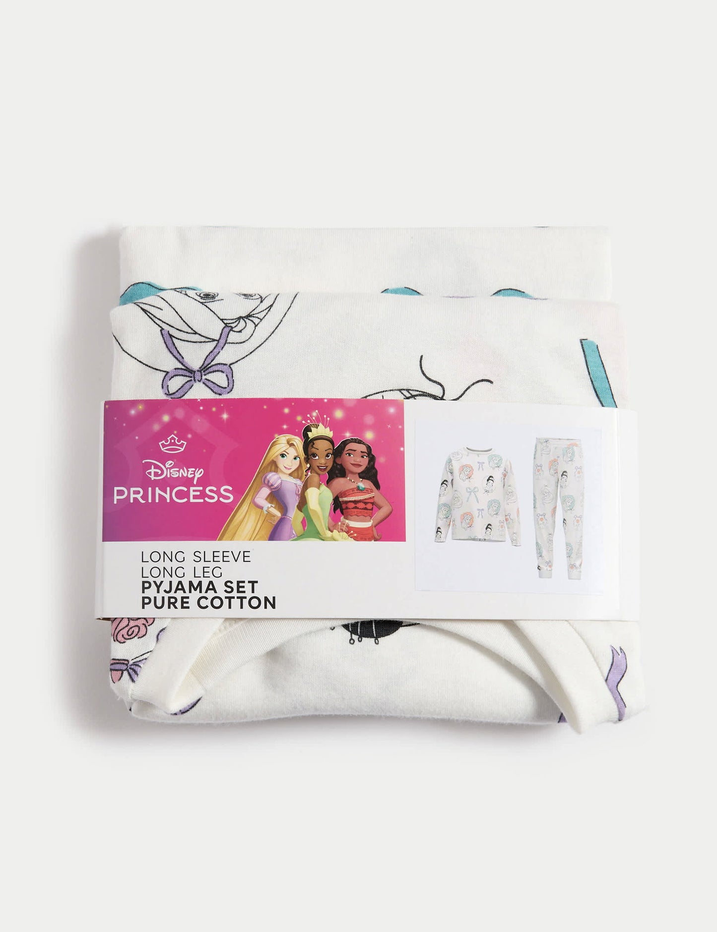 Disney Prenses™ Saf Pamuklu Pijama Takımı (2–8 Yaş)