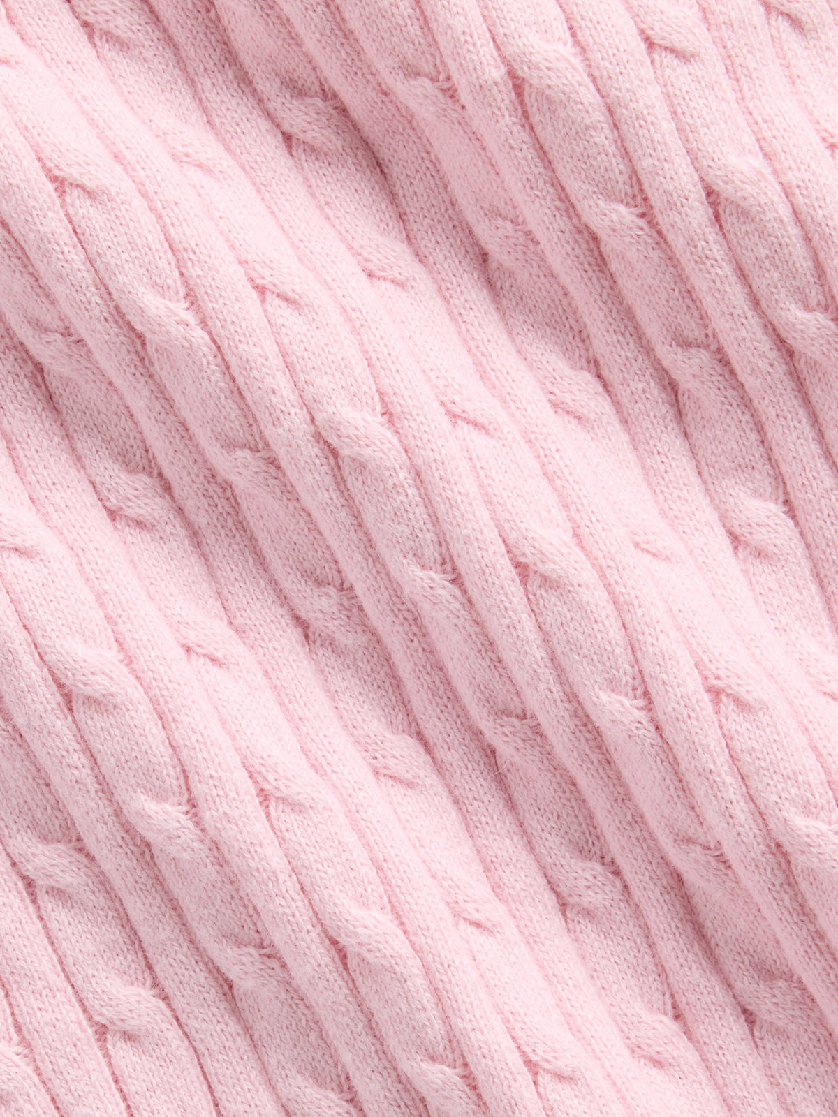 Pembe Cable Örgü Hırka