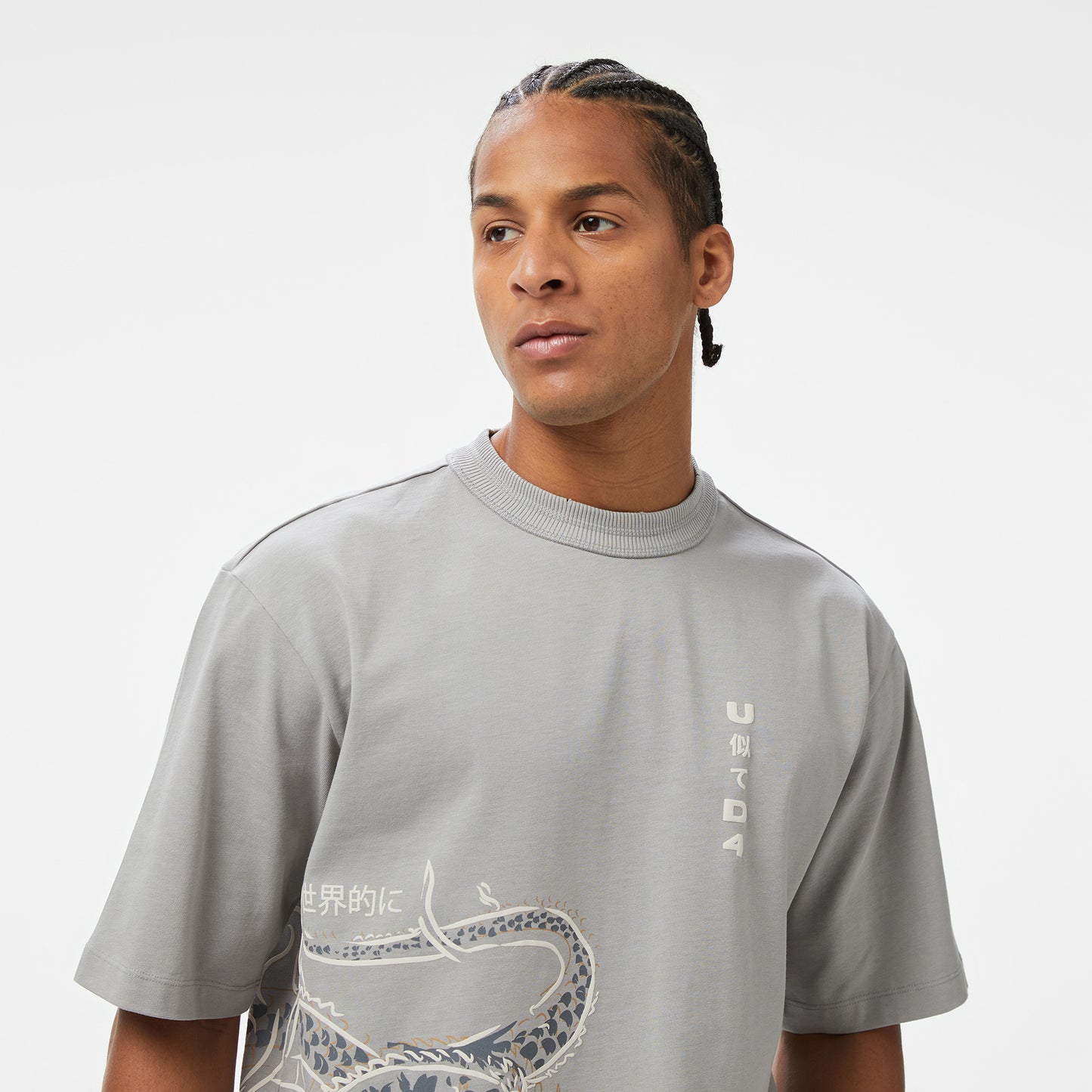 United4 Classic Erkek Gri T-shirt