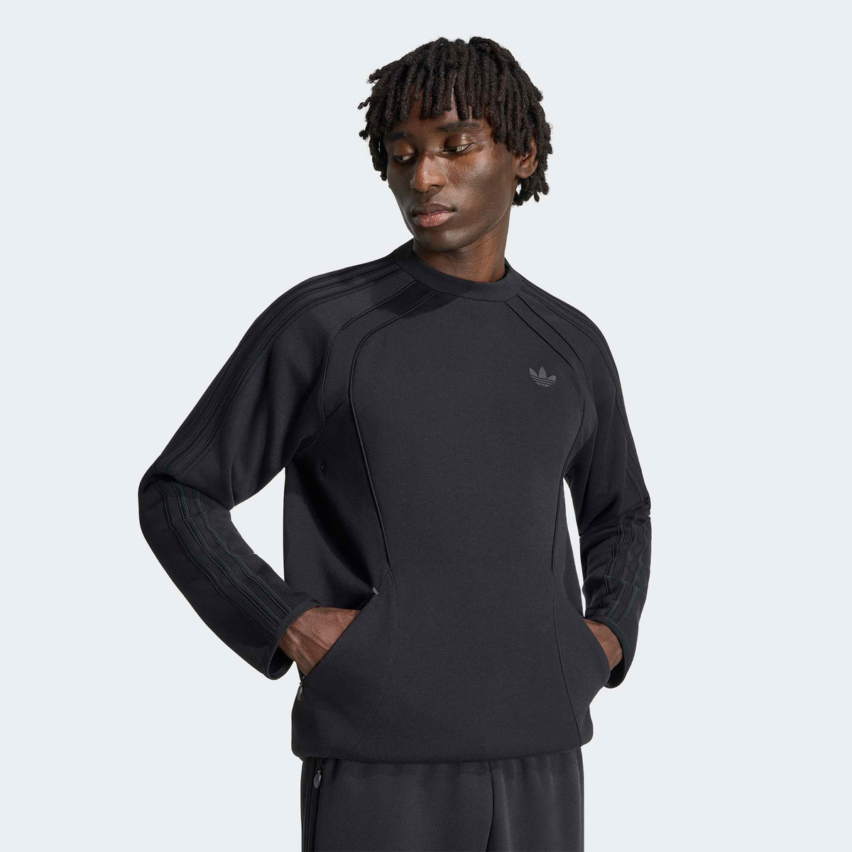 Adidas Spacer Crew Erkek Siyah Sweatshirt