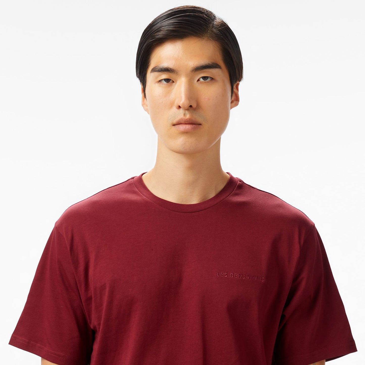 Les Benjamins Erkek Bordo T-shirt