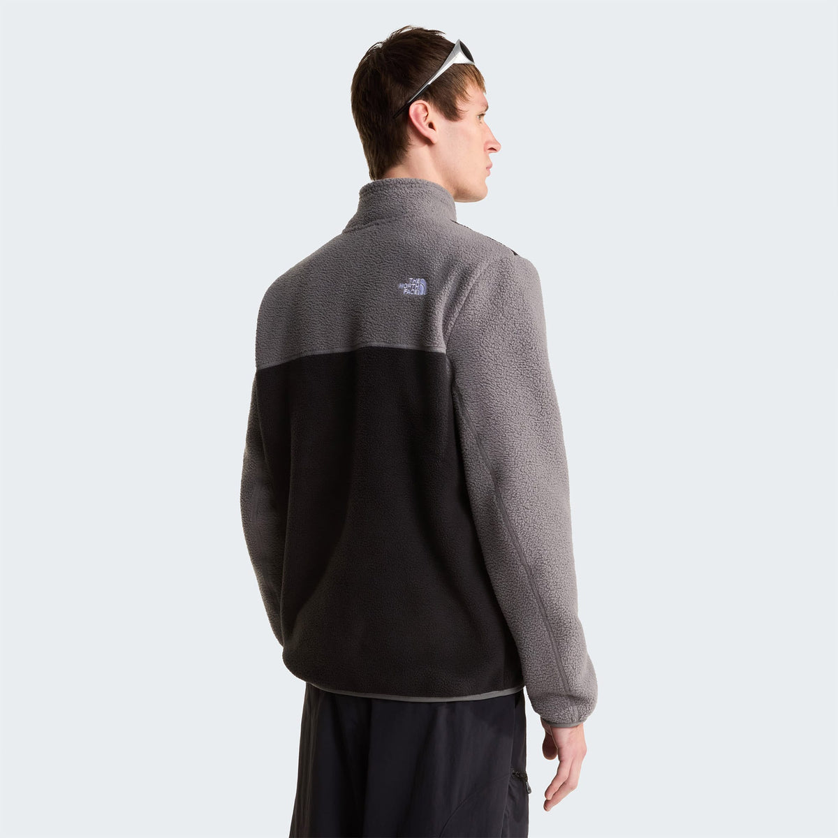 The North Face The Yumiori 1/4 Zip Fleece Erkek Gri/siyah Polar