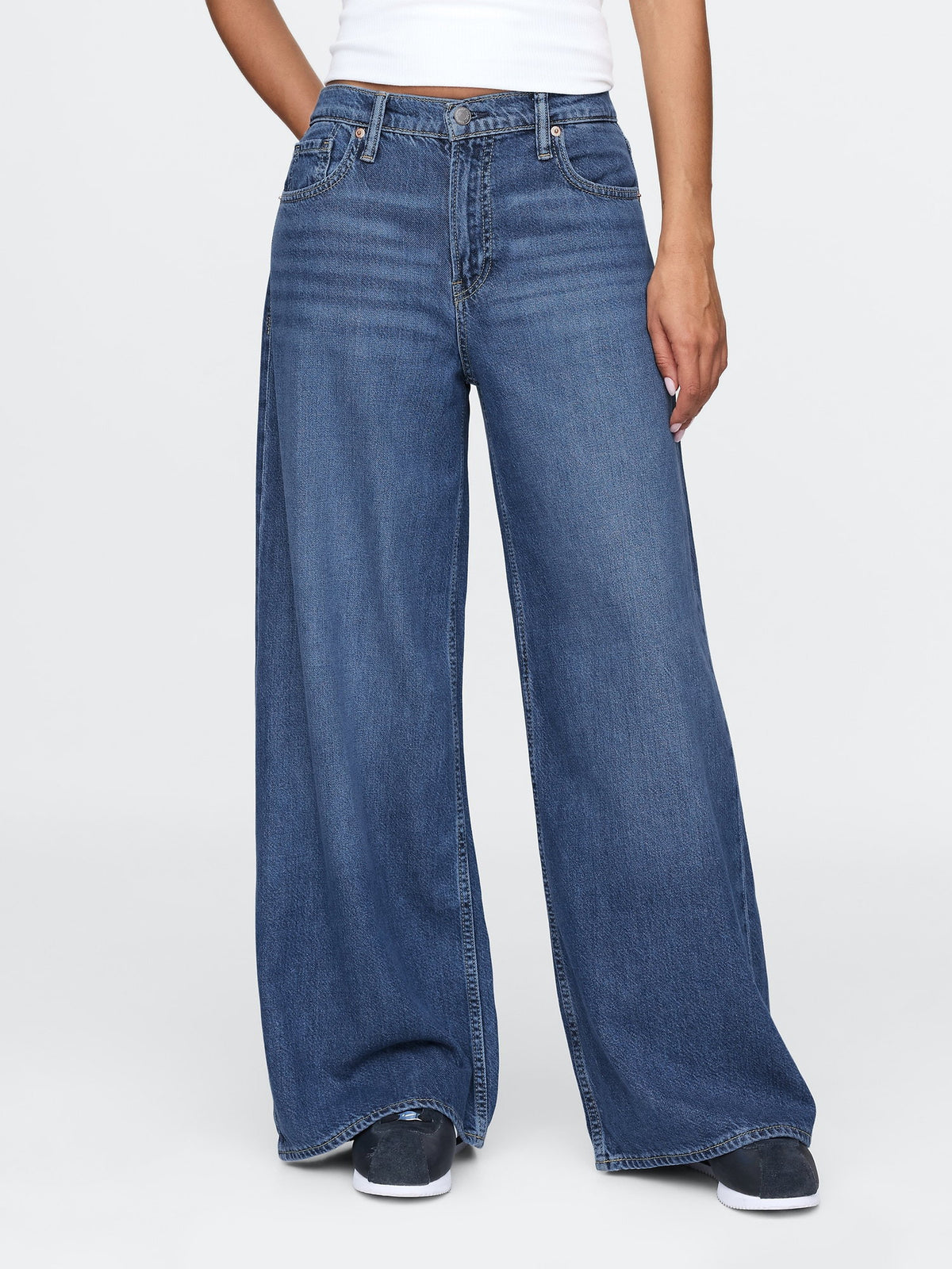Mavi Mid Rise Ultrasoft Baggy Jean Pantolon