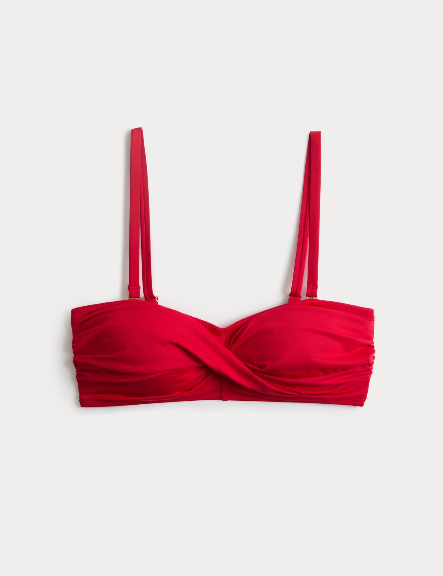 Dolgulu Detaylı Bandeau Bikini Üstü