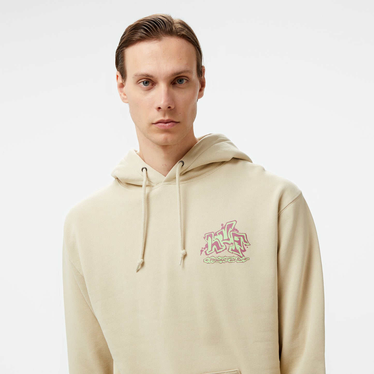 Huf Productions P/o Erkek Bej Hoodie