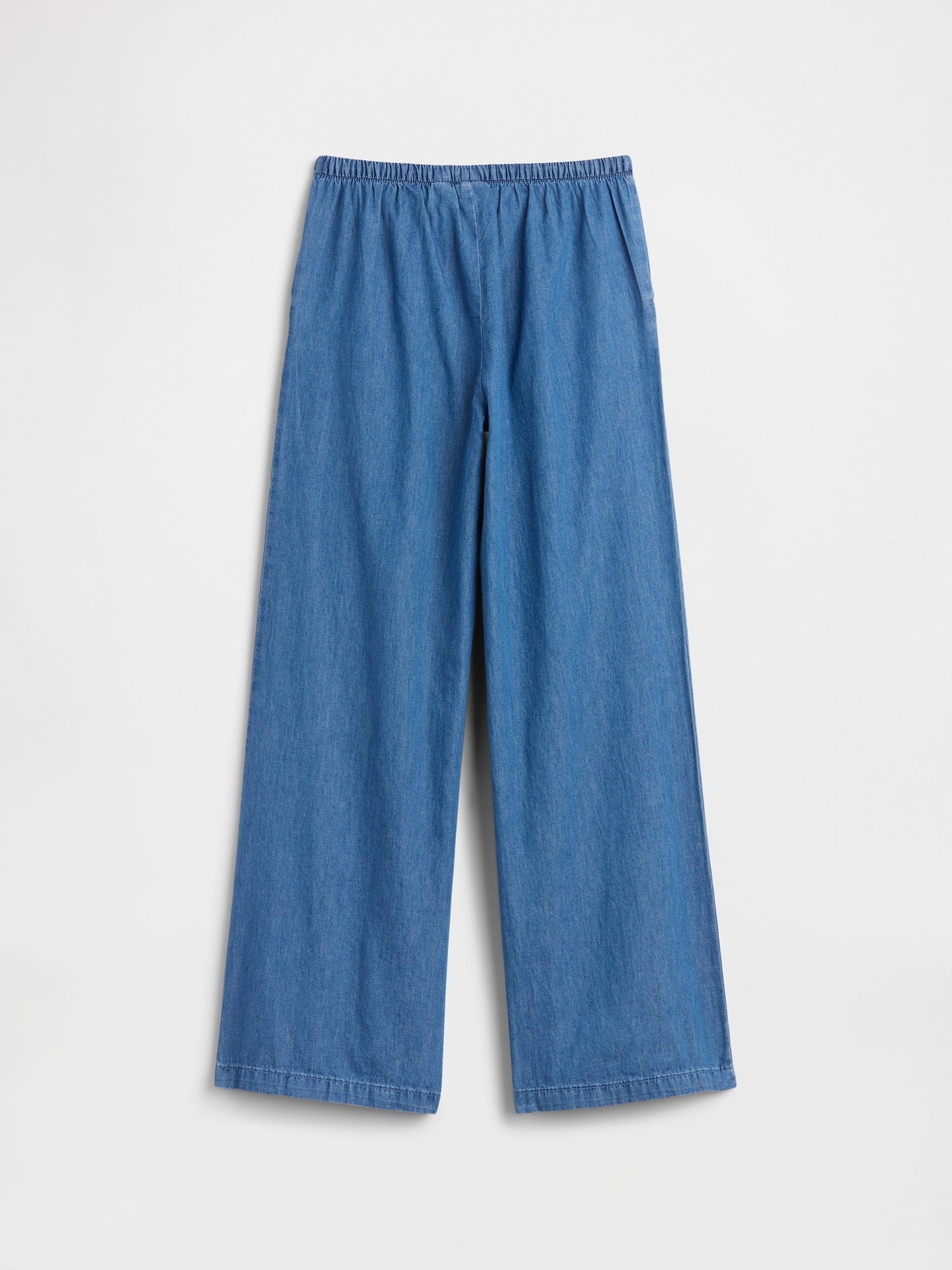 Mavi Pull-on Wide-leg Chambray Pantolon