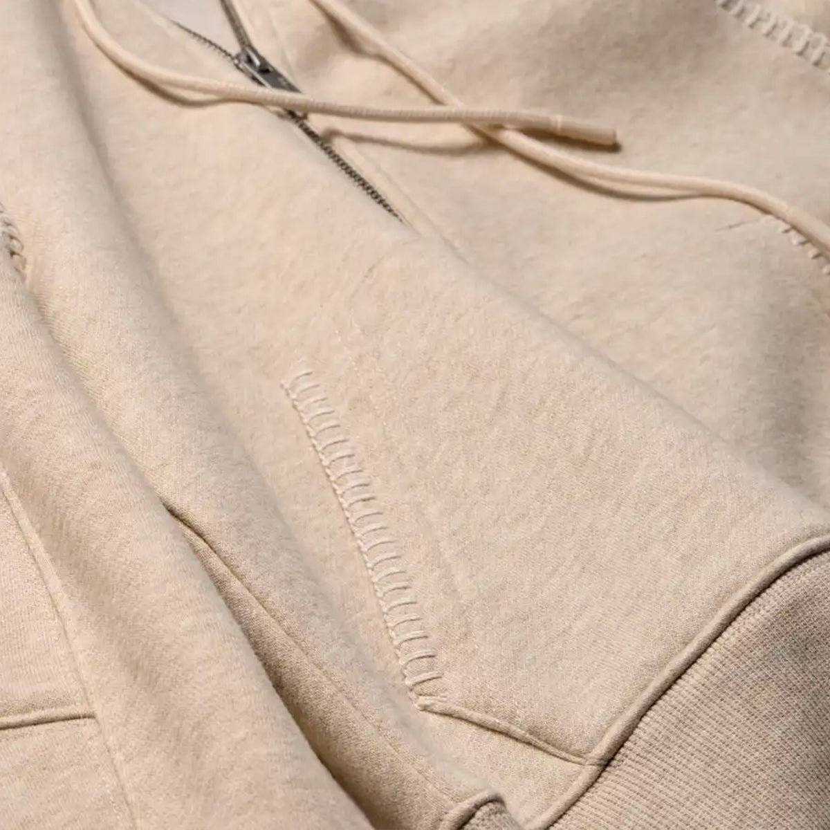 Ugg Classic Full-zip Kadın Krem Sweatshirt