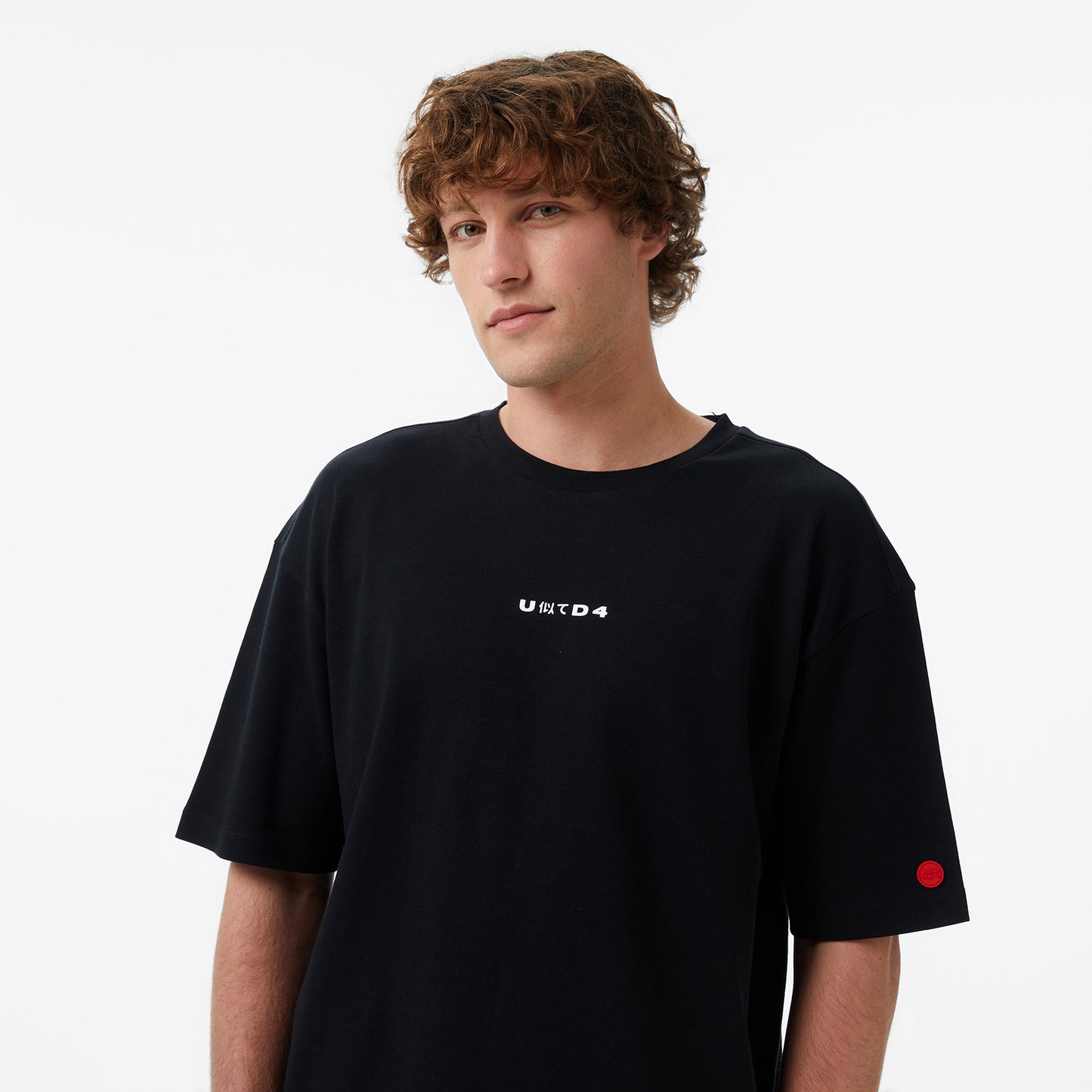 United4 Regular Fit Erkek Siyah T-shirt