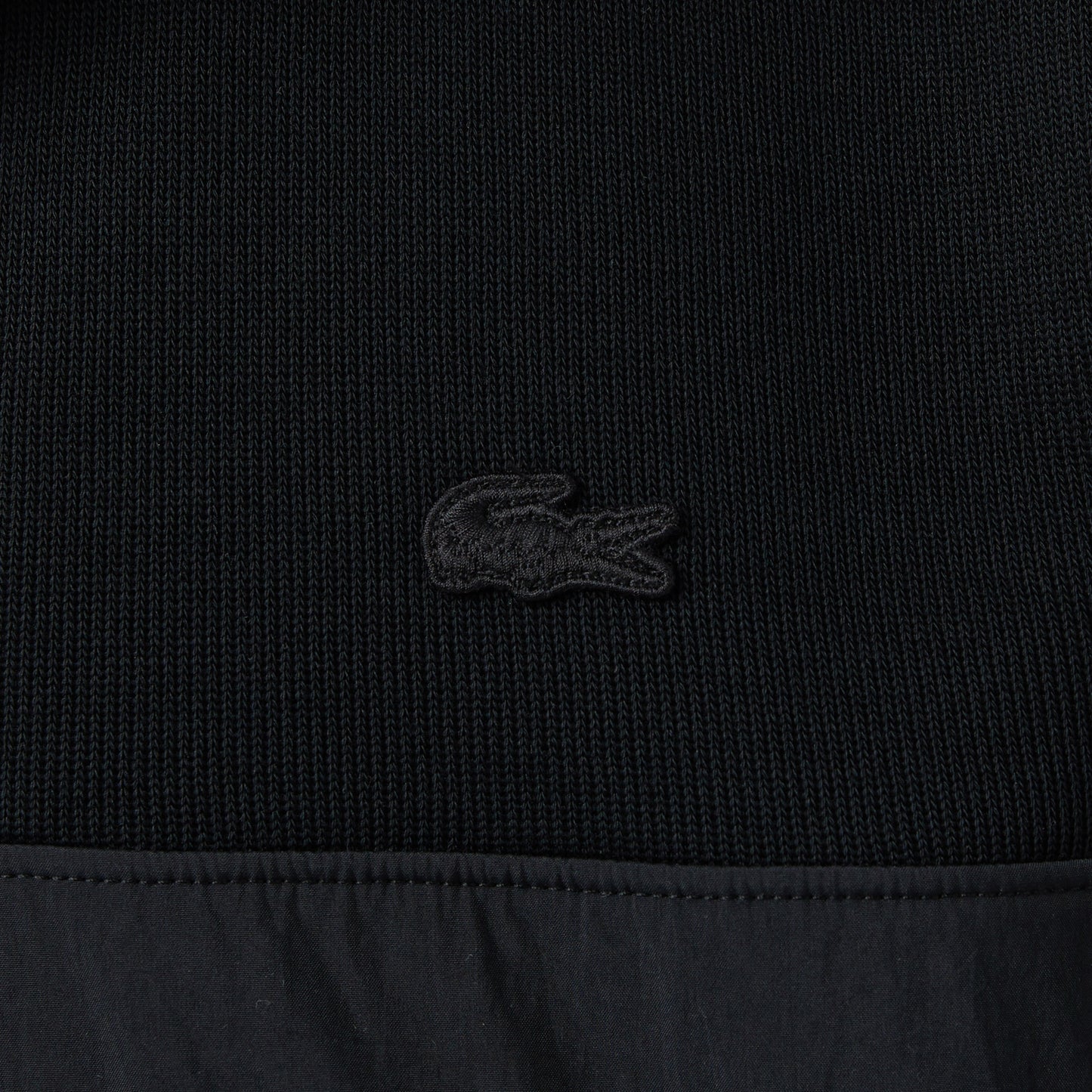 Lacoste Yarım Fermuarlı Erkek Siyah Sweatshirt