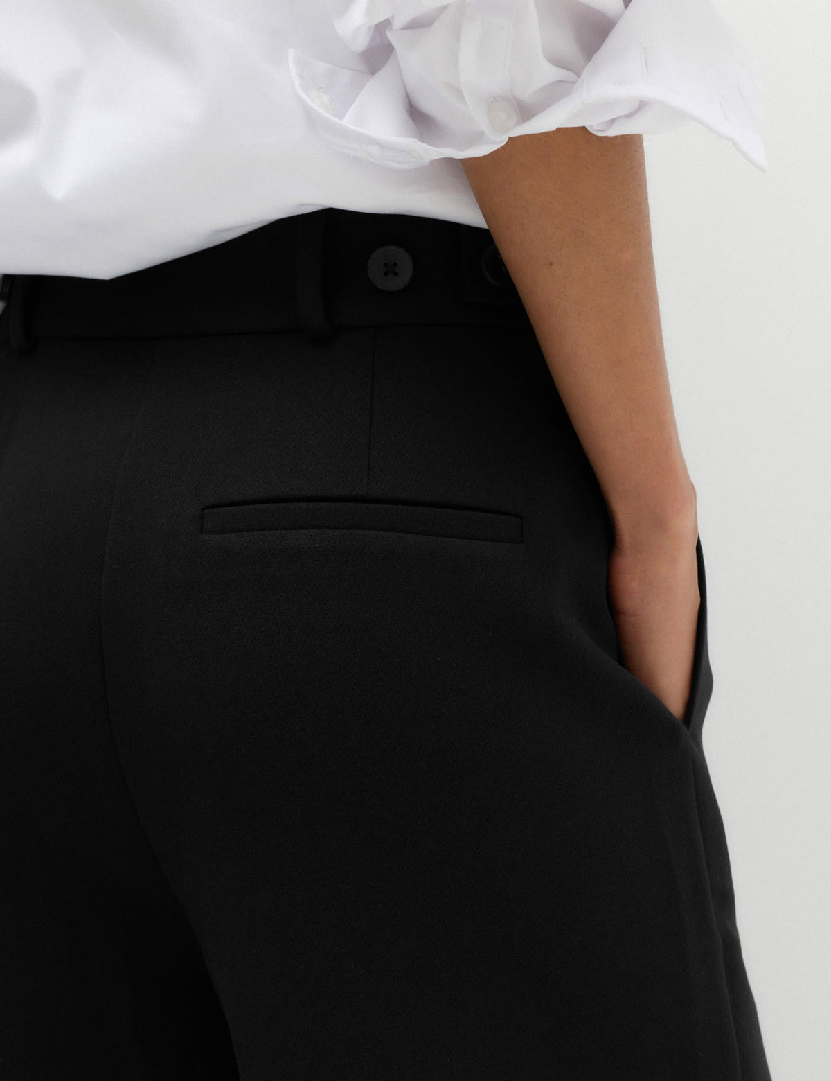Yan Bant Detaylı Wide Leg Pantolon