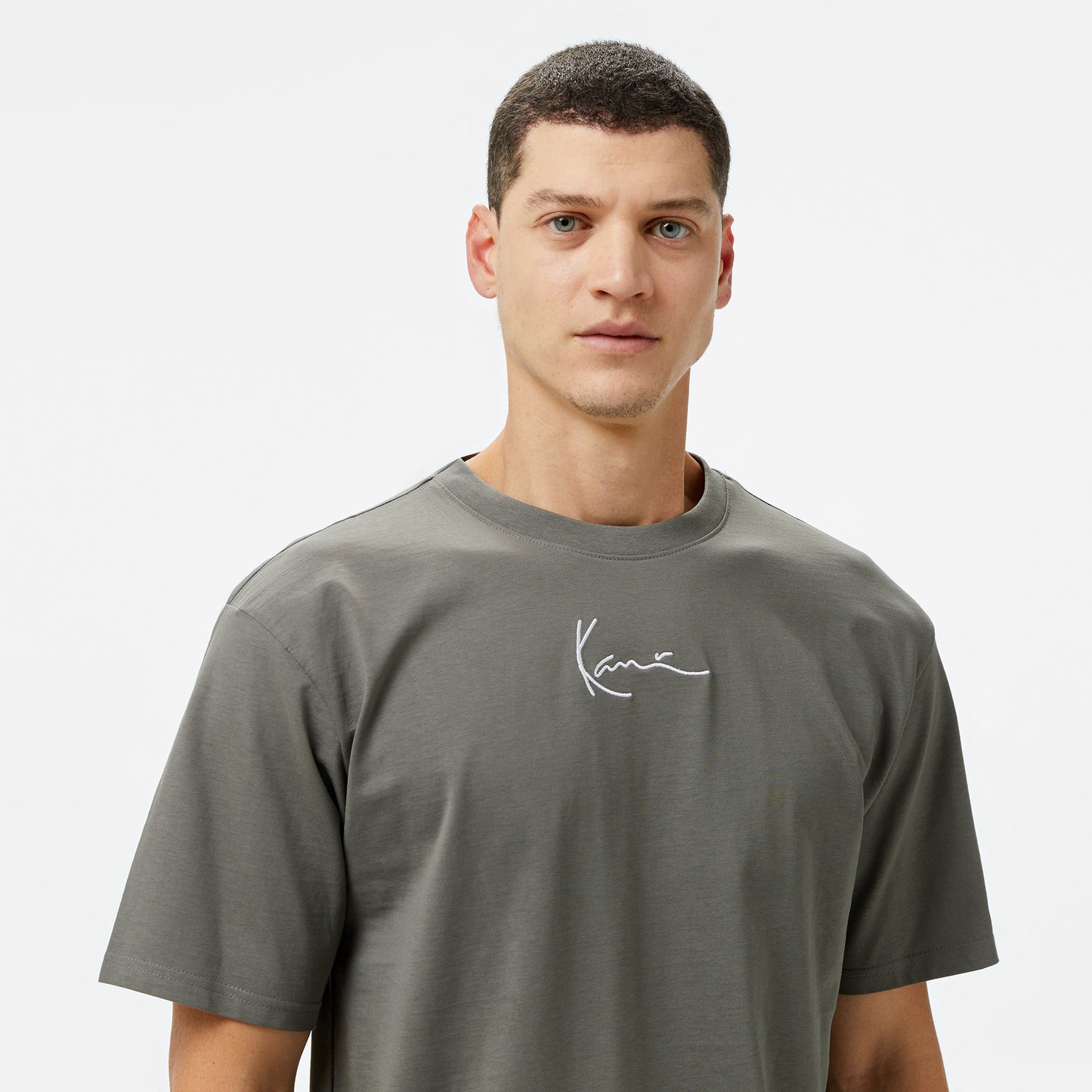 Karl Kani Small Signature Essential Erkek Gri T-shirt