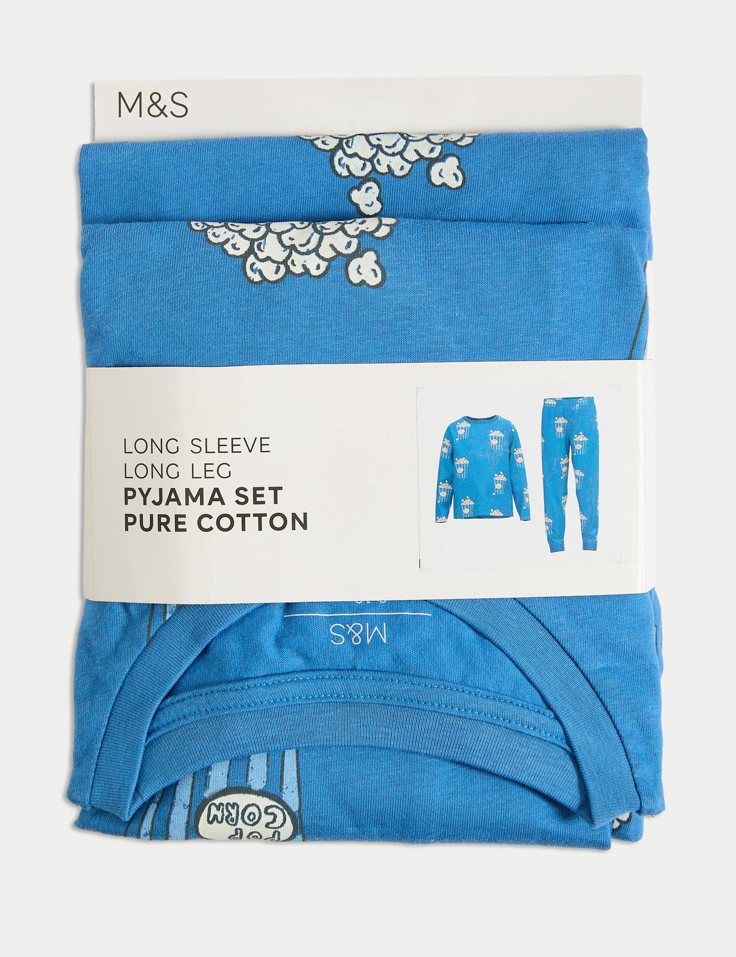 Patlamış Mısır Desenli Pijama Takımı
