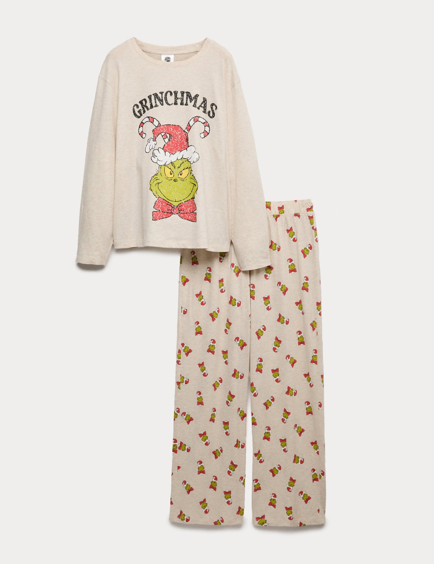 Saf Pamuklu Grinch™ Pijama Takımı