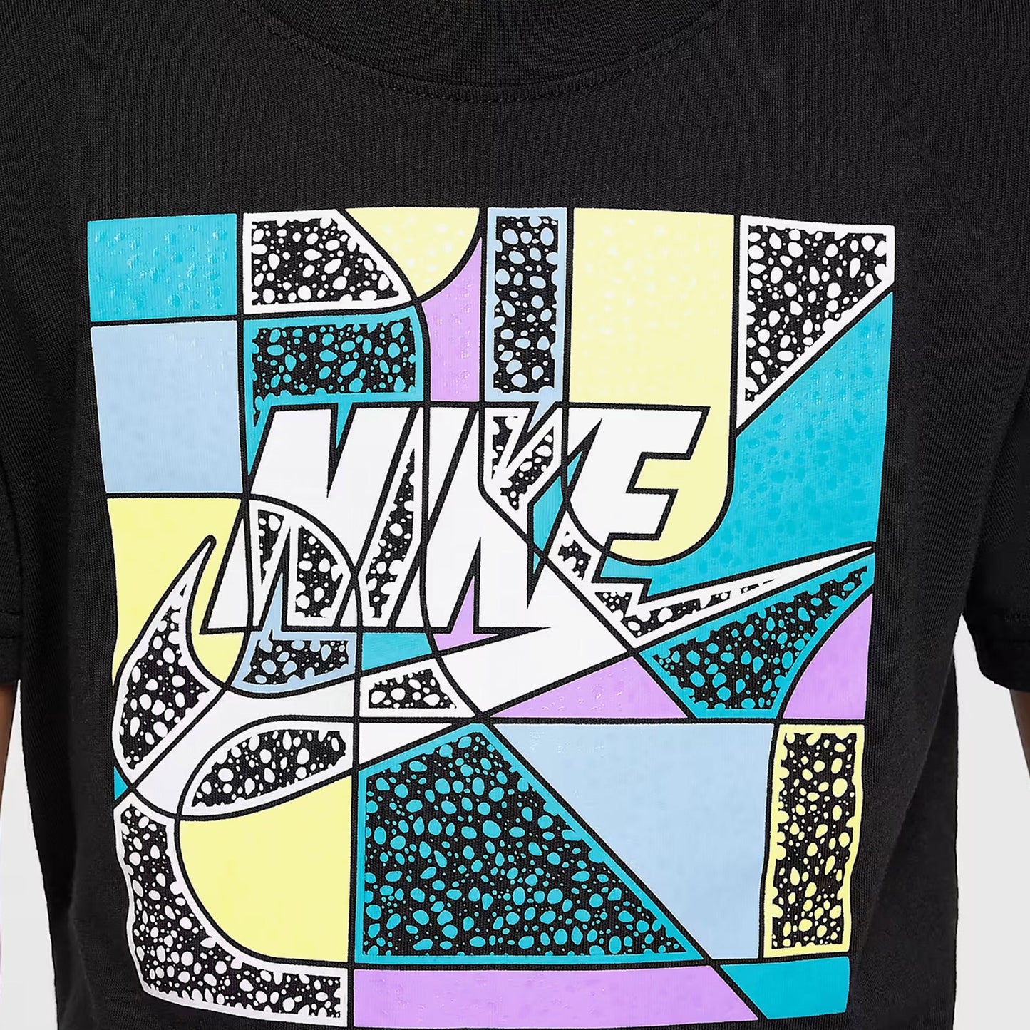 Nike Futura Block Çocuk Siyah T-shirt
