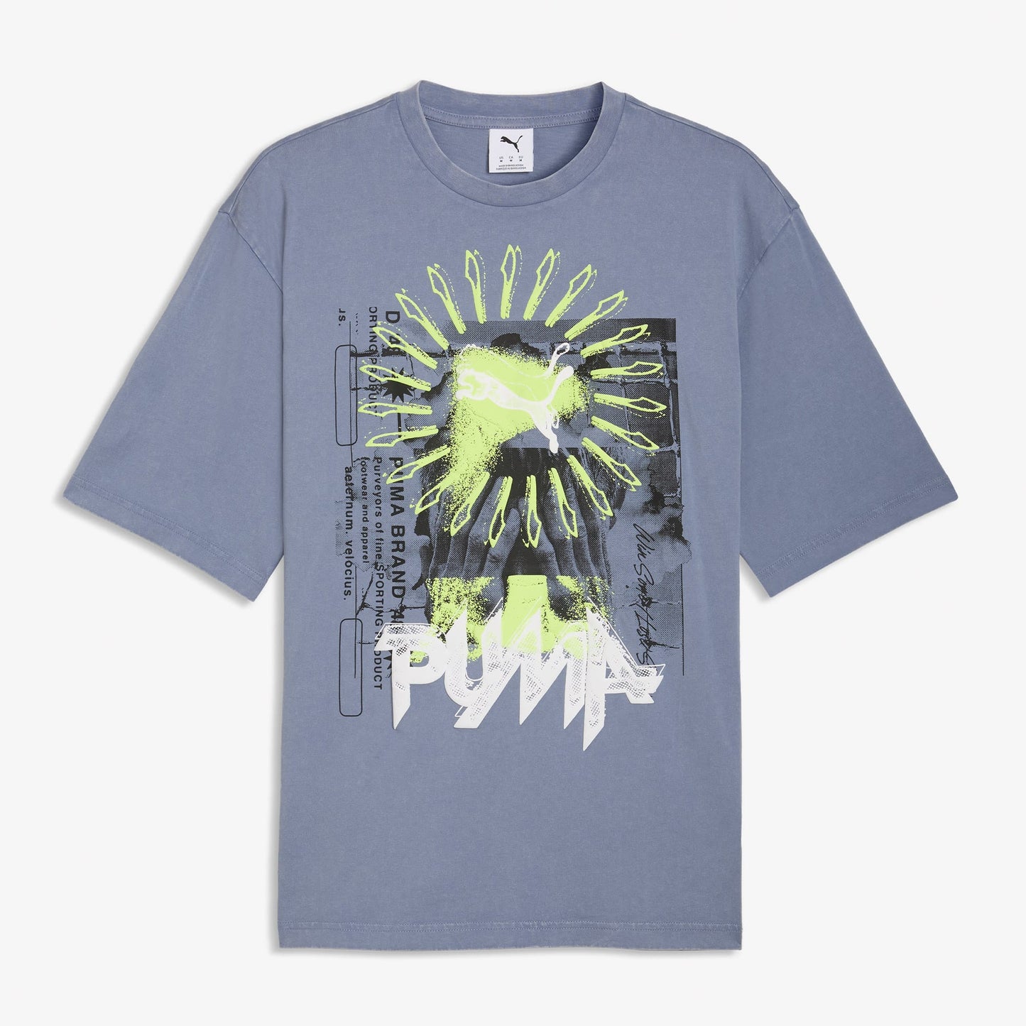 Puma Graphic Erkek Gri T-shirt
