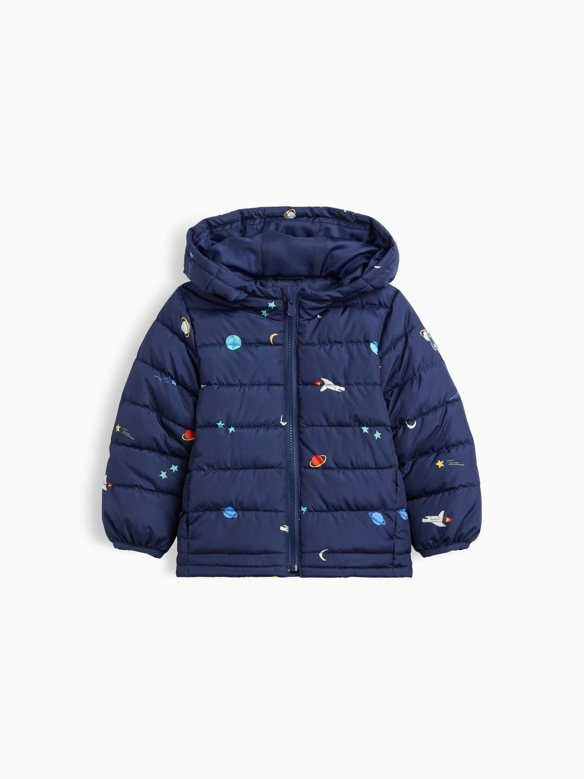 Lacivert Puffer Şişme Mont
