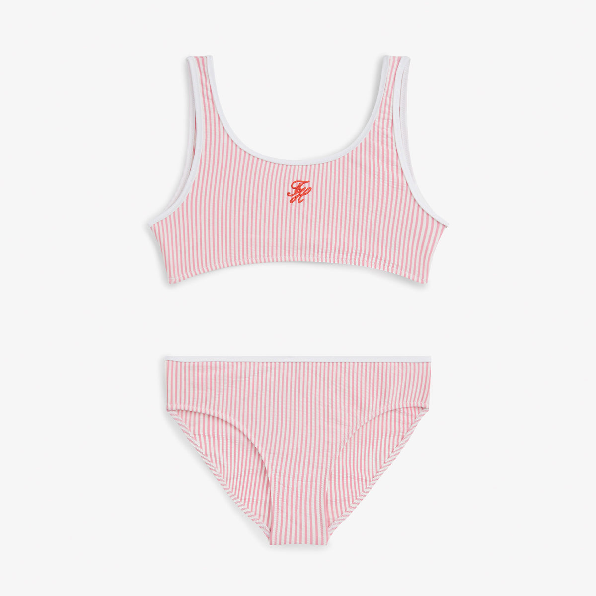 Tommy Hilfiger Script Çocuk Pembe Bikini Üstü