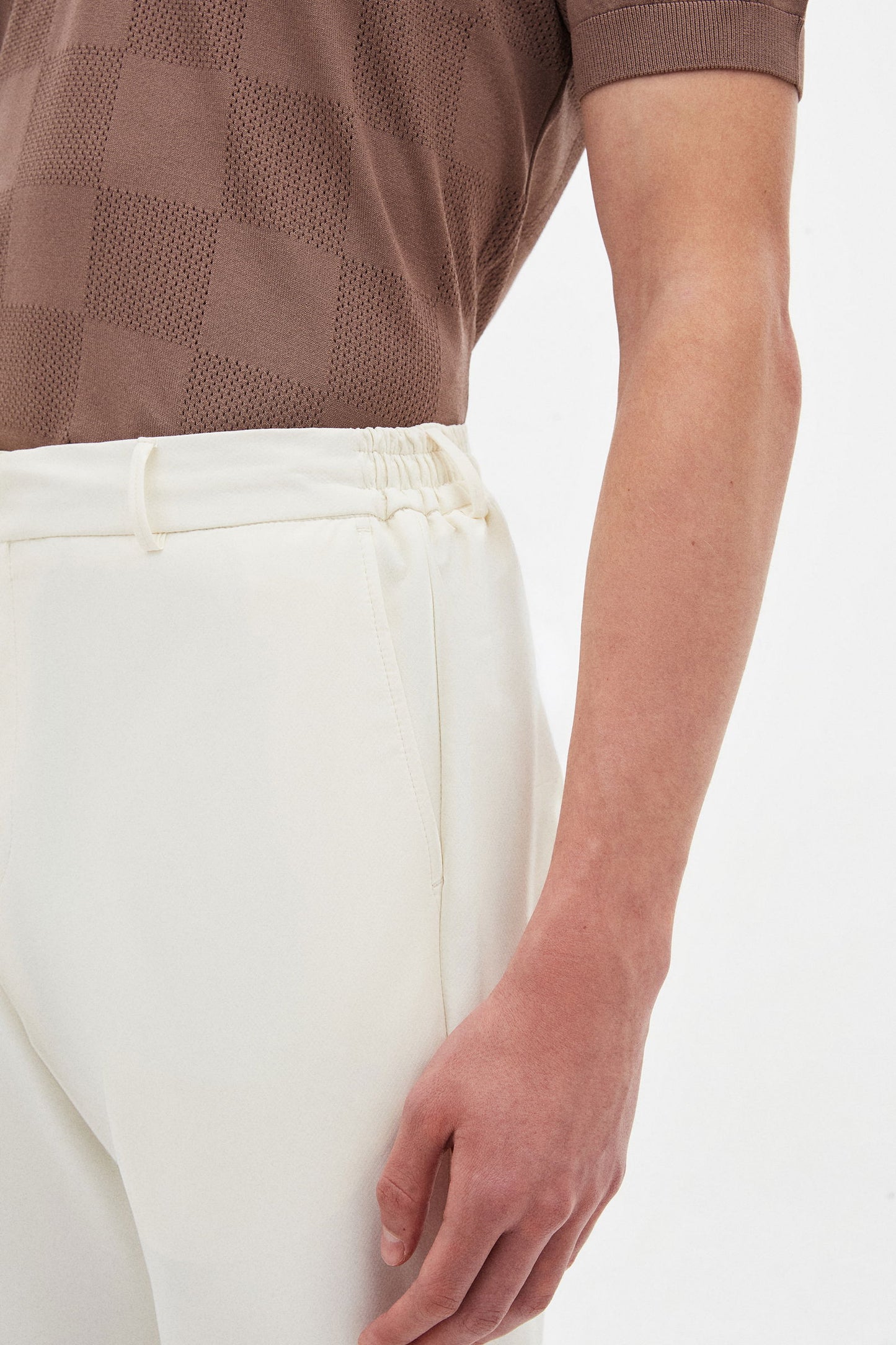 Tween Relaxed Fit Ekru Düz Chino Pantolon