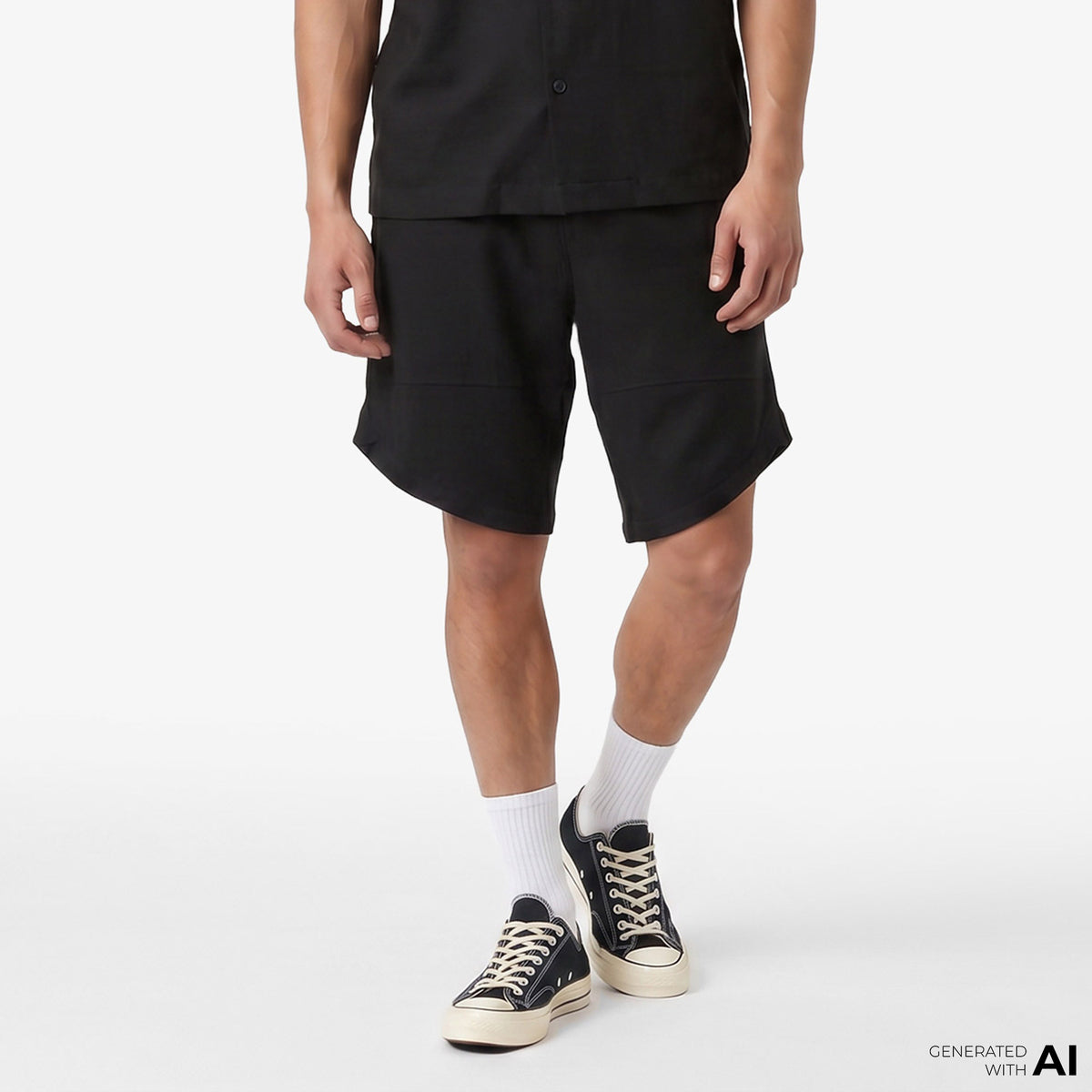 Unıted4 Regular Fit Erkek Siyah Şort