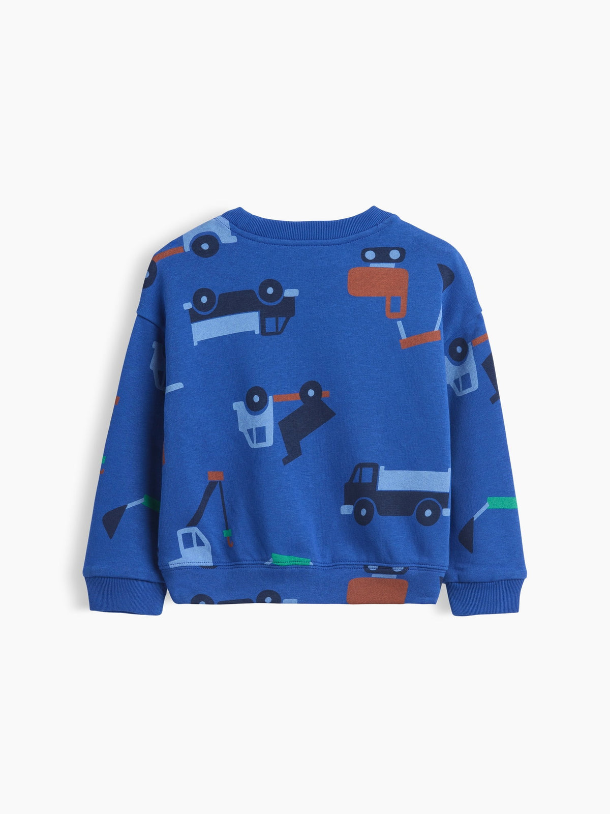 Mavi Relaxed Bisiklet Yaka Sweatshirt