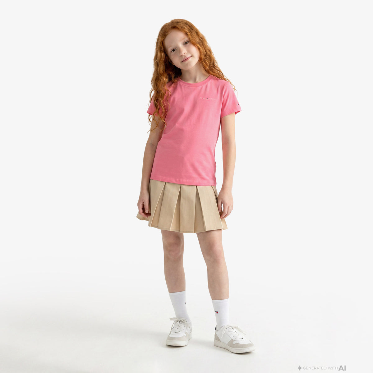 Tommy Hilfiger Mini Corp Çocuk Pembe T-shirt