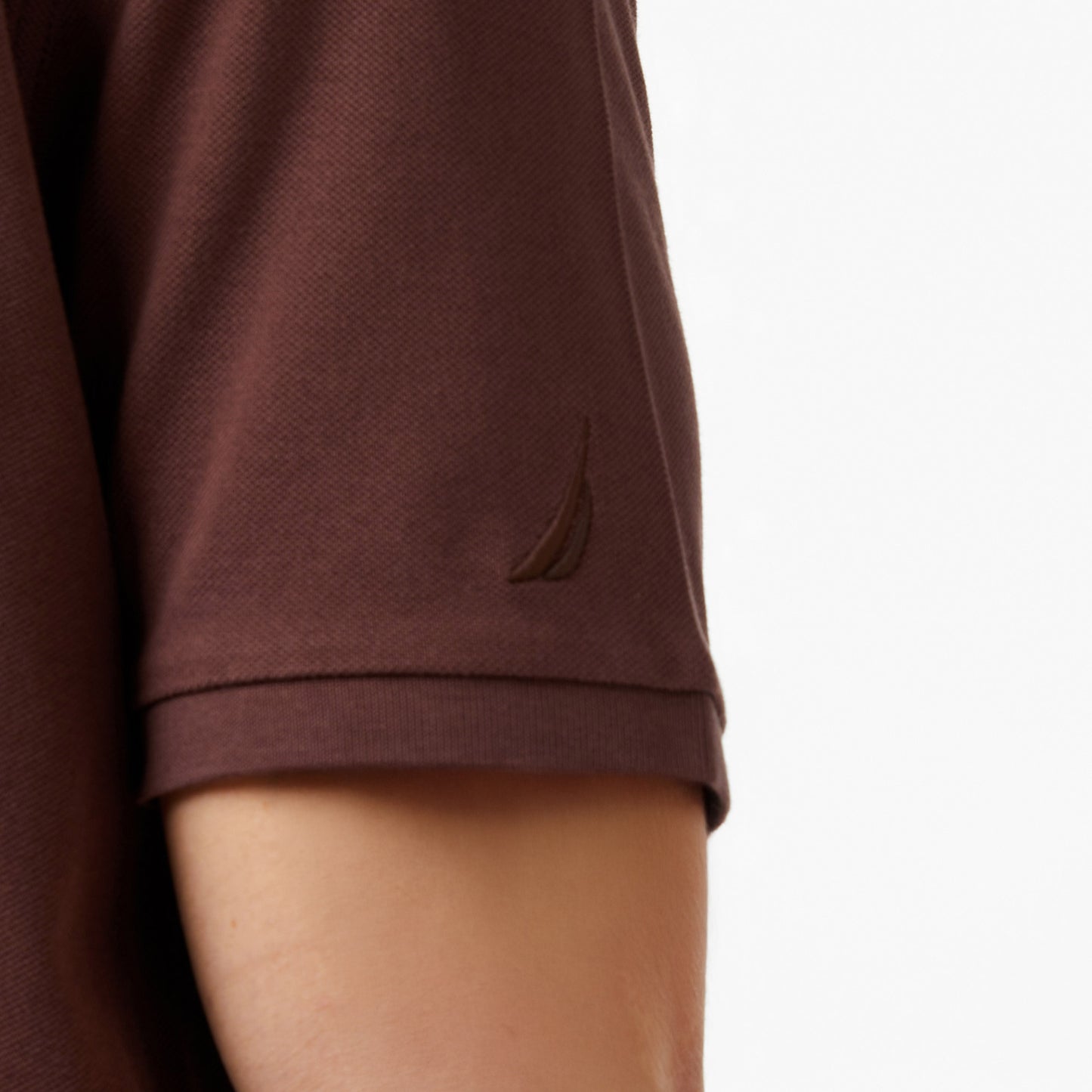 Nautica Erkek Kahverengi Regular Fit Polo Yaka T-shirt