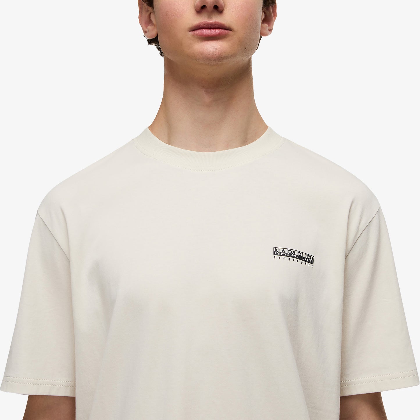 Napapijri S-small Box Erkek Bej T-shirt
