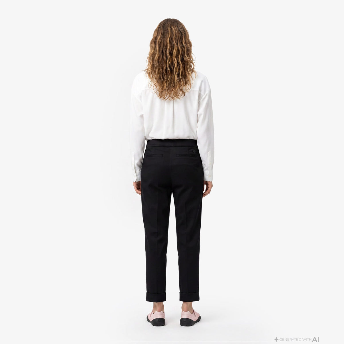 Lacoste Slim Fit Kadın Siyah Pantolon