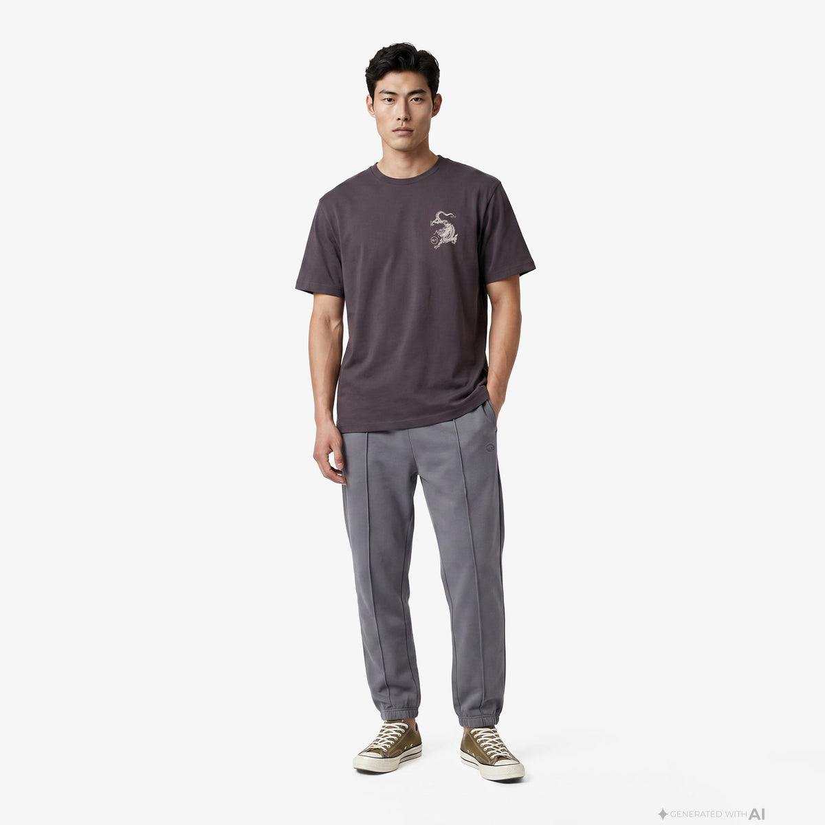 Unıted4 Regular Fit Erkek Kahverengi T-shirt