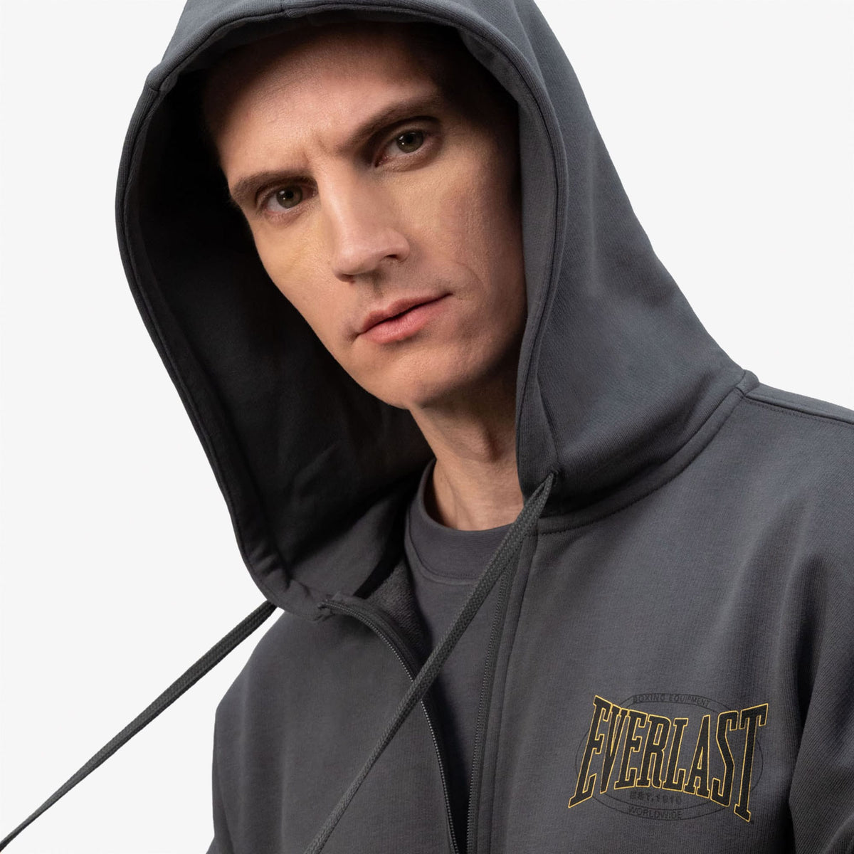 Everlast Authentic Boxing 2.0 Gri Fermuarlı Erkek Sweatshirt