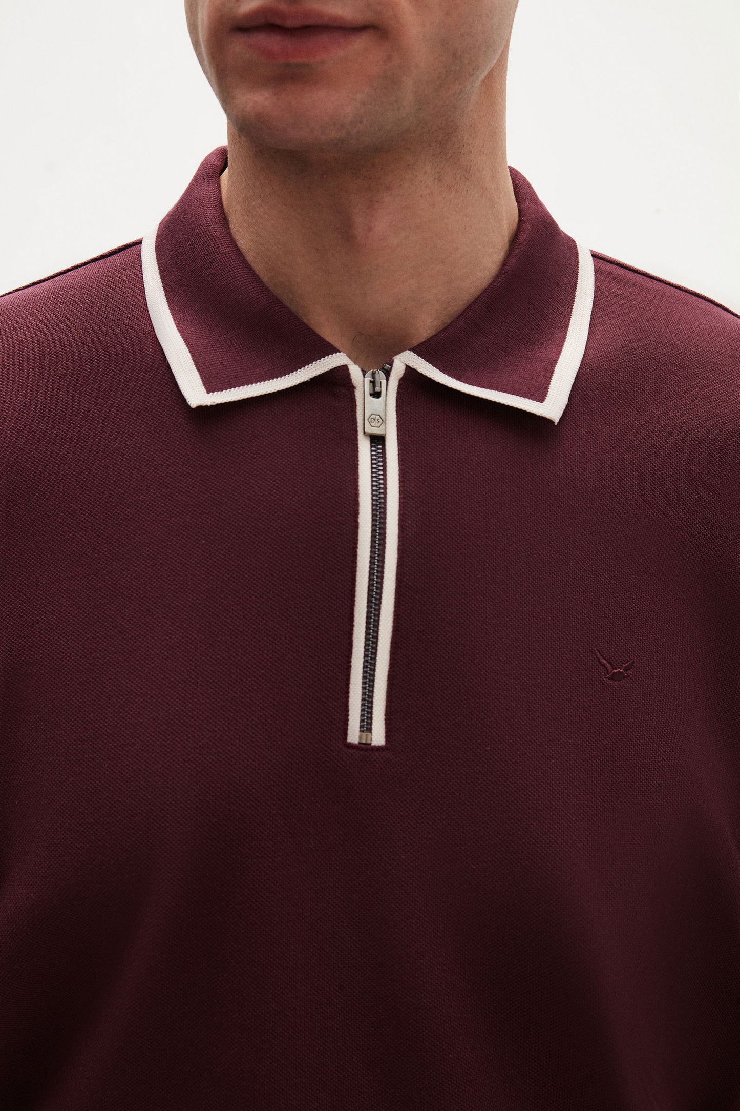 Ds Damat Regular Fit Mürdüm Polo Tişört
