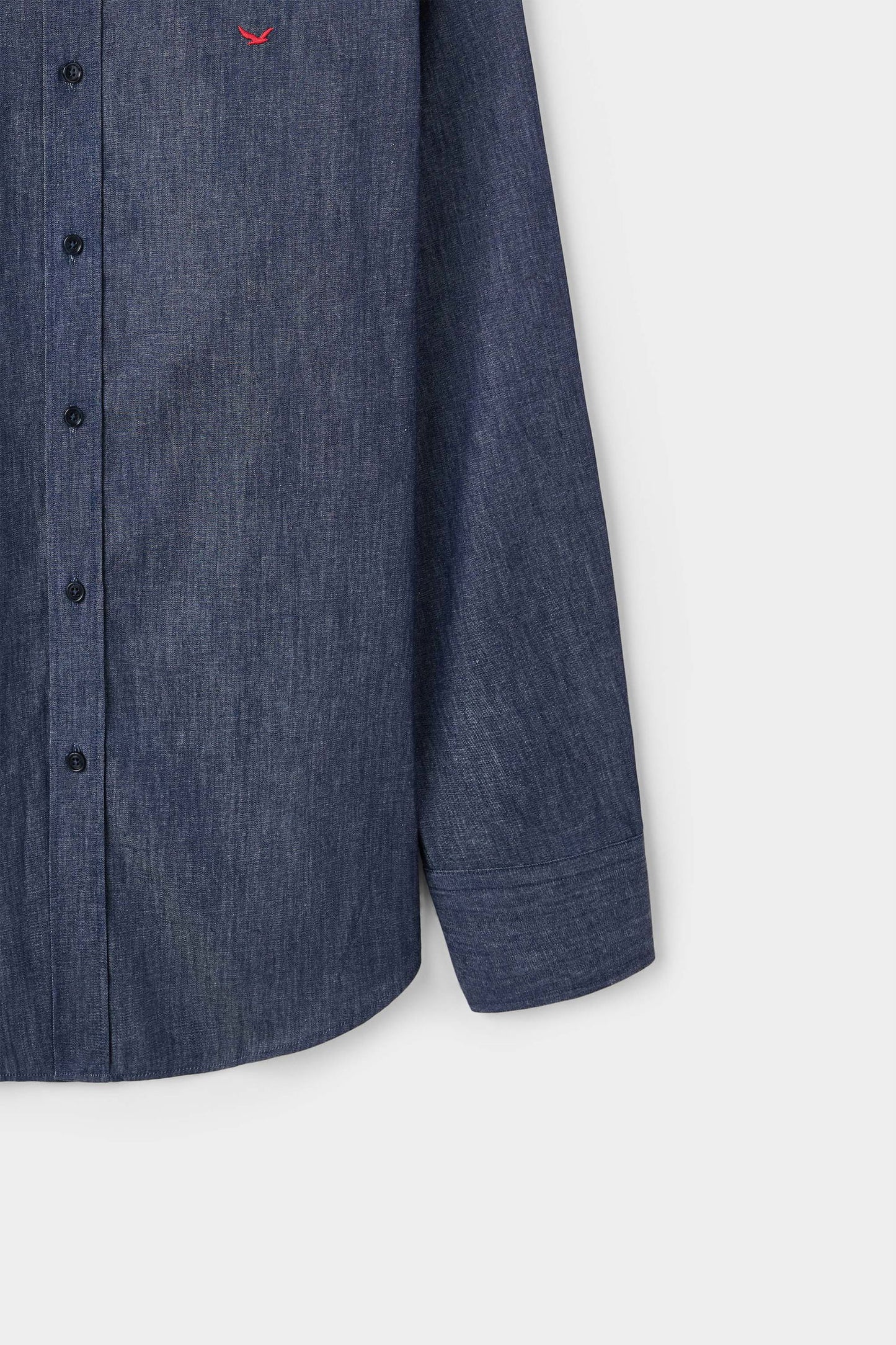 Ds Damat Comfort Indigo Düz Gömlek