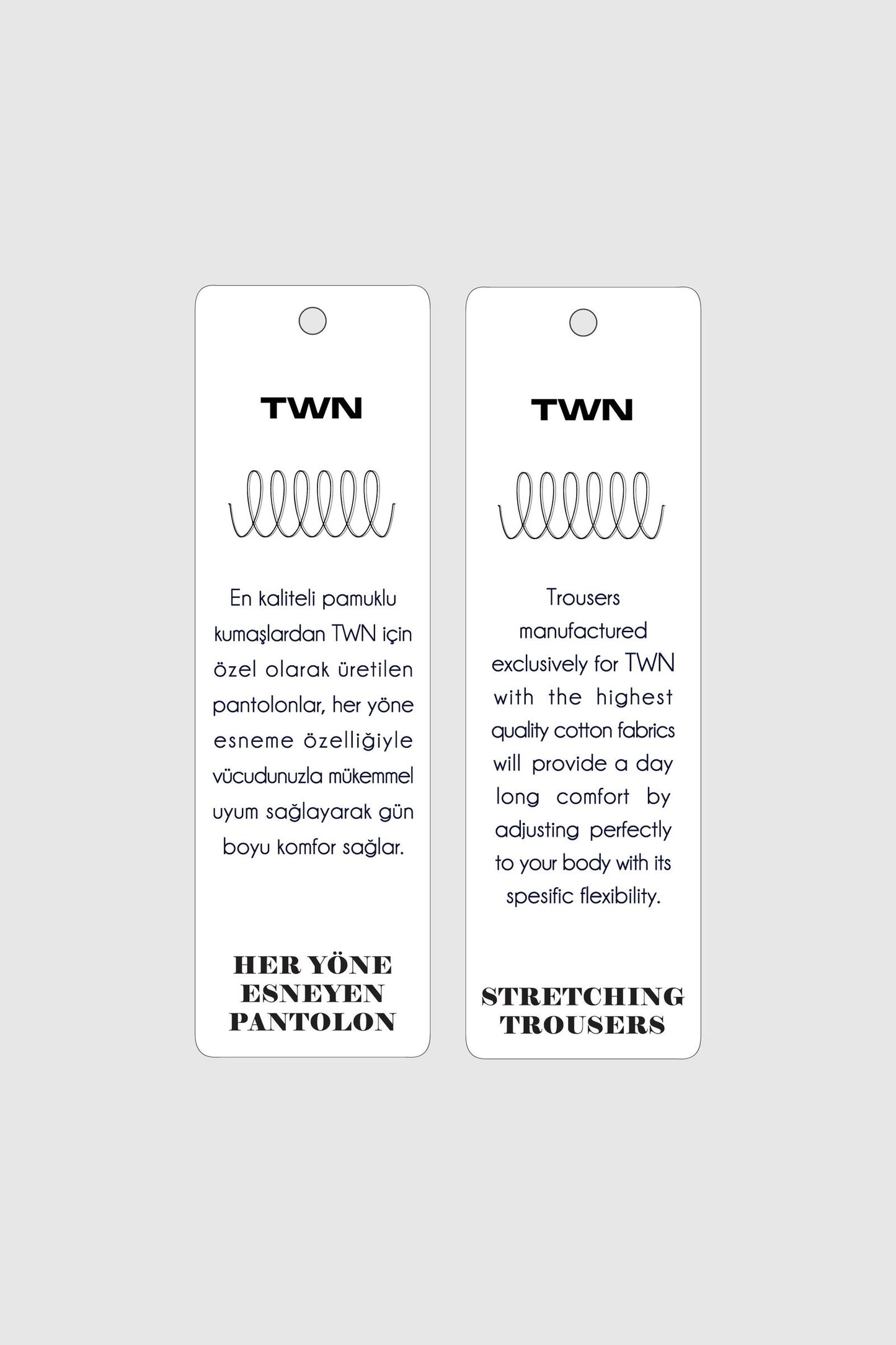Twn Slim Fit Lacivert Armürlü Chino Pantolon