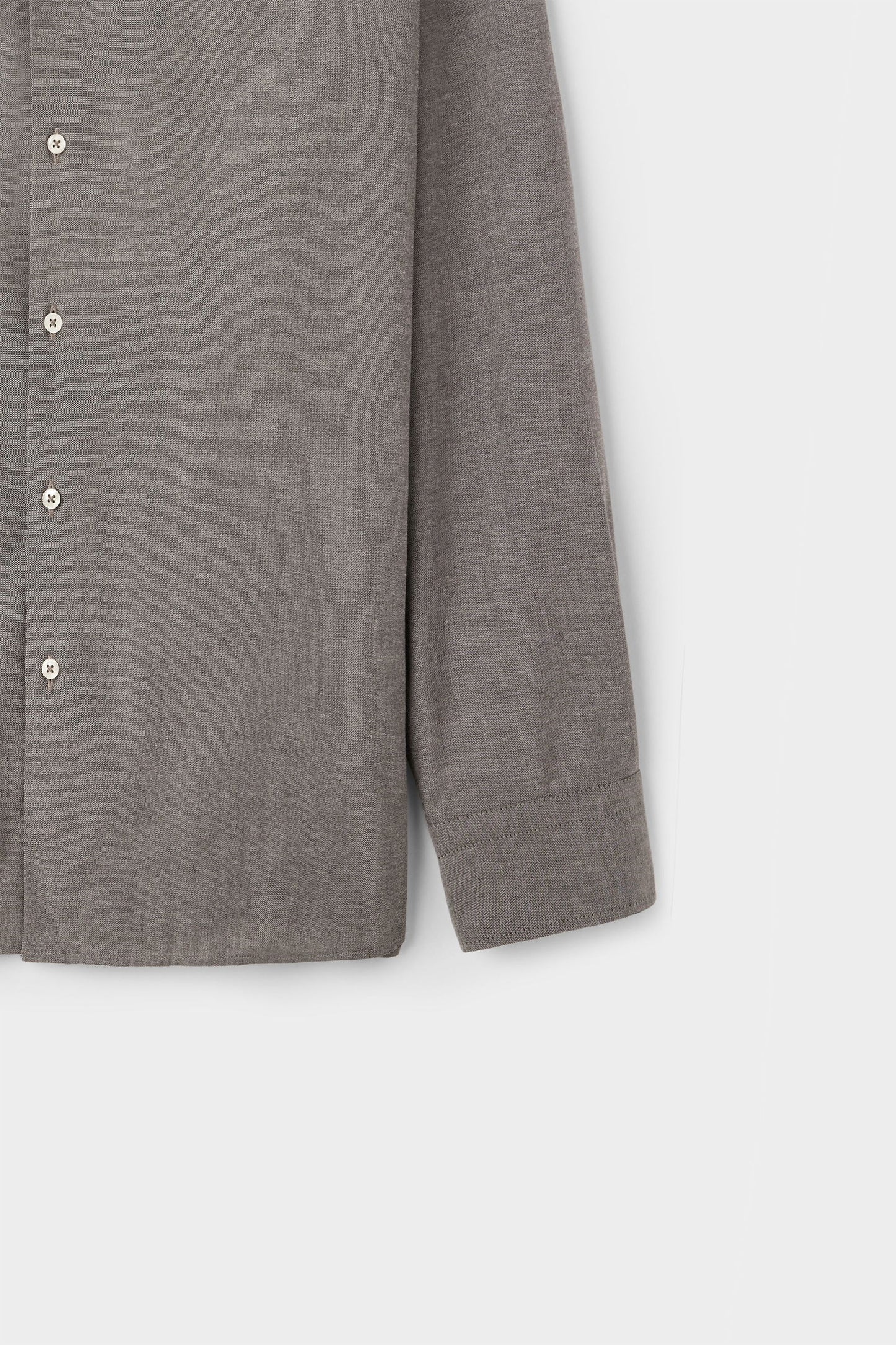 Twn Slim Fit Kahverengi Armürlü Gömlek