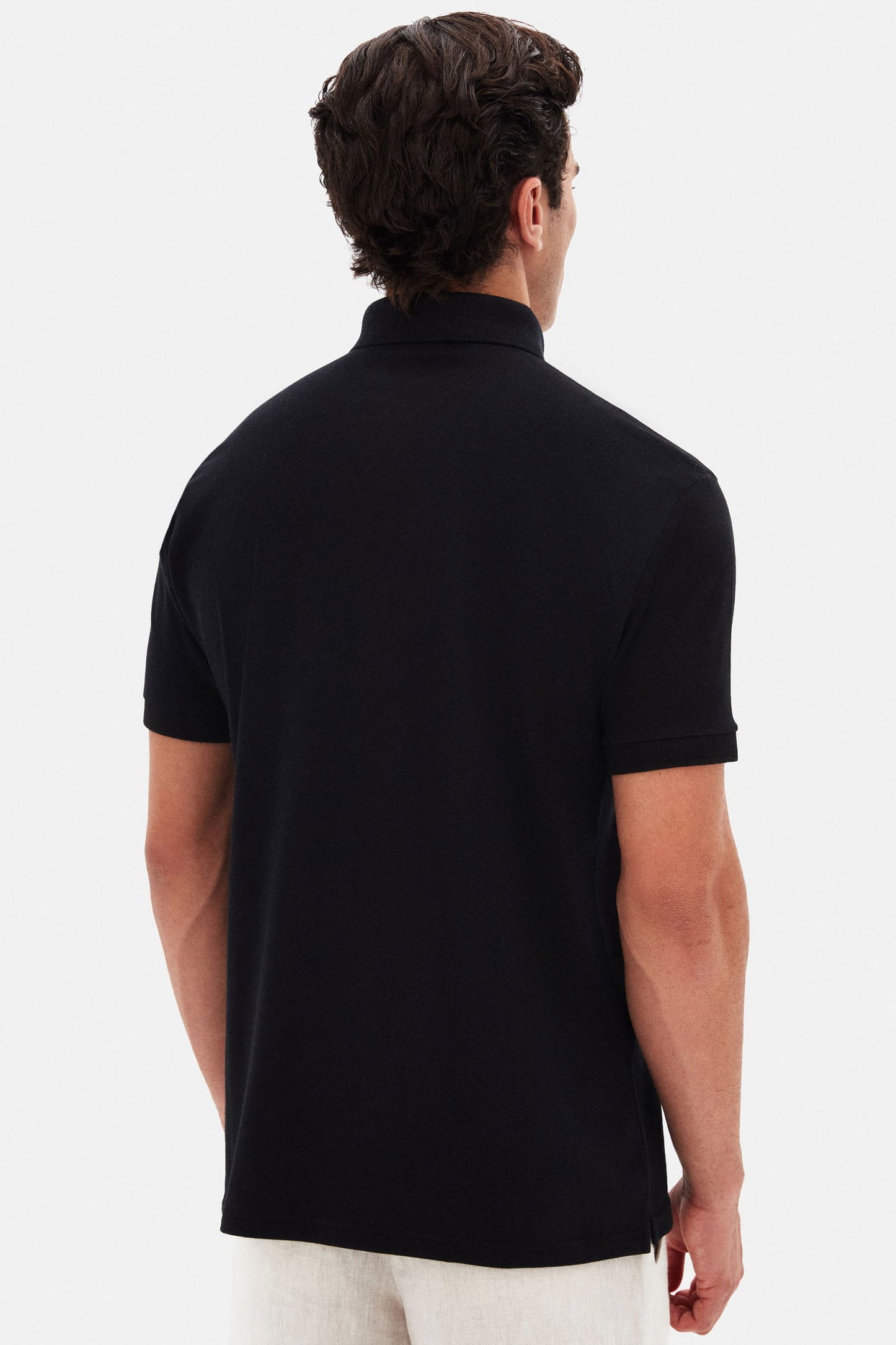 Twn Slim Fit Siyah Pike Dokulu Polo Tişört