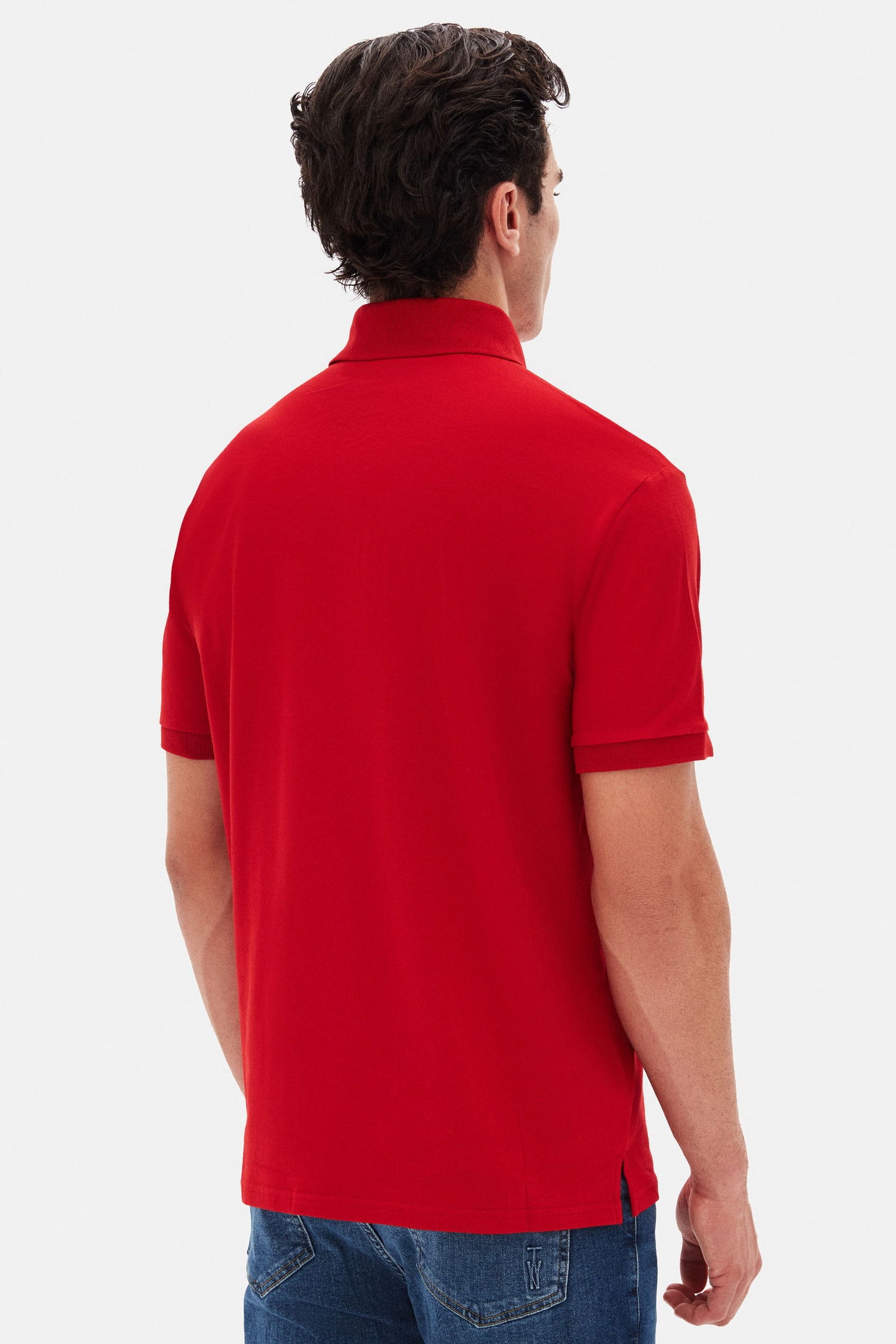 Twn Slim Fit Kırmızı Pike Dokulu Polo Tişört