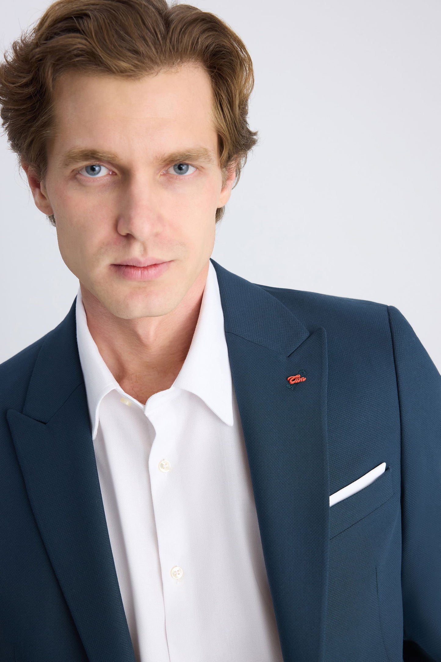 Twn Slim Fit Petrol Armürlü Takim Elbise