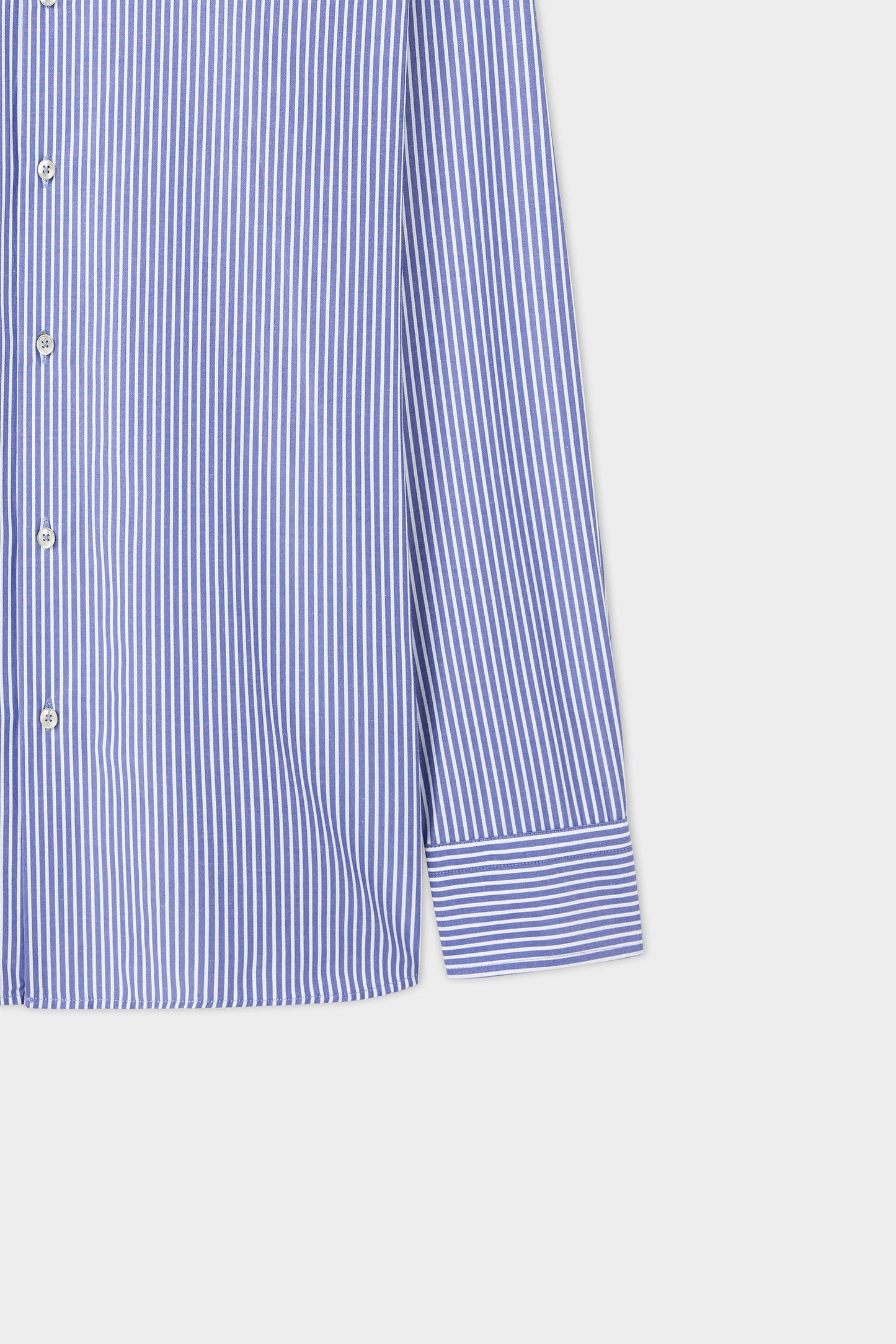 Ds Damat Slim Fit Lacivert Çizgili Gömlek