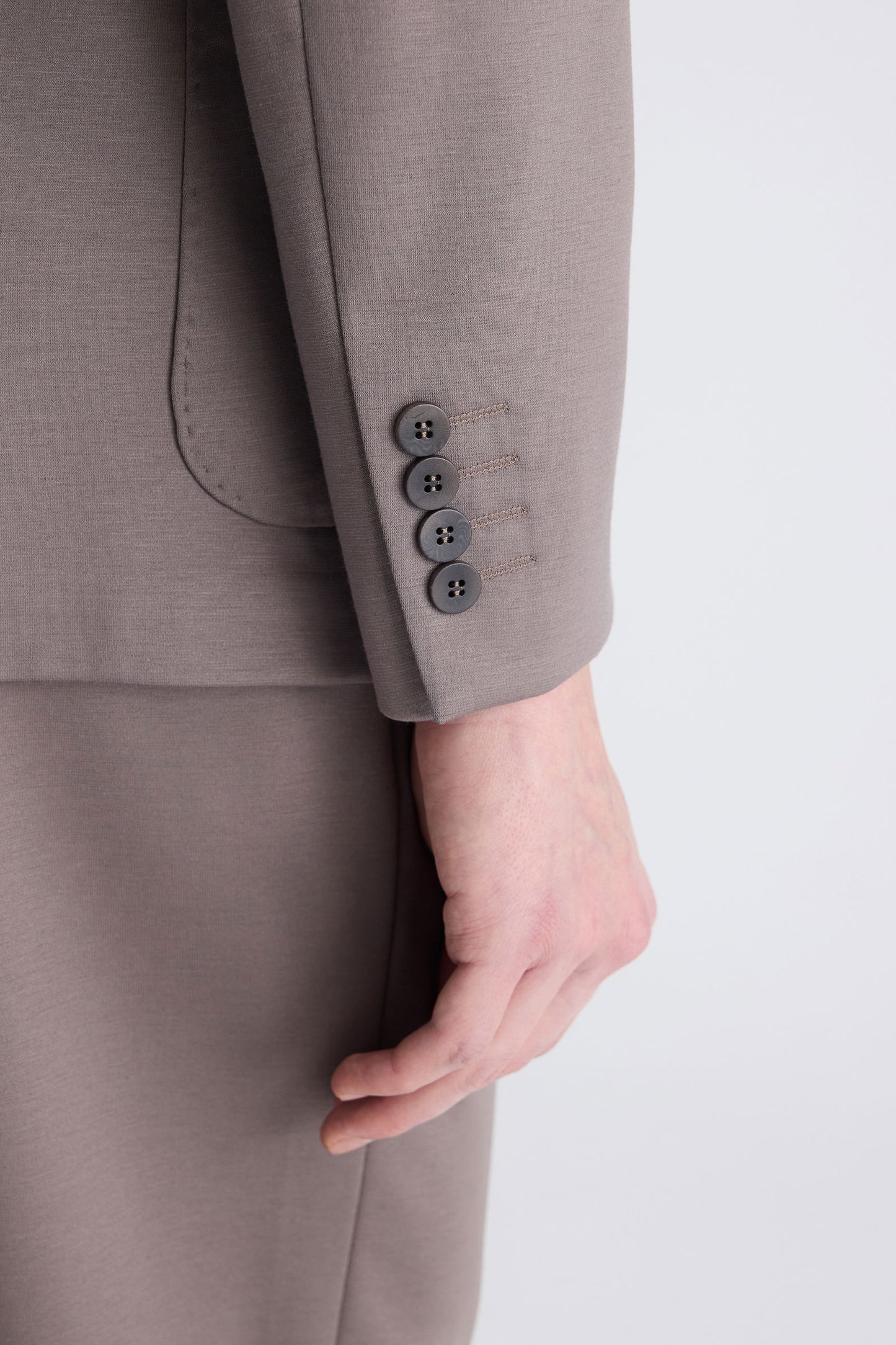 Ds Damat Slim Fit Vizon Baskılı Takim Elbise