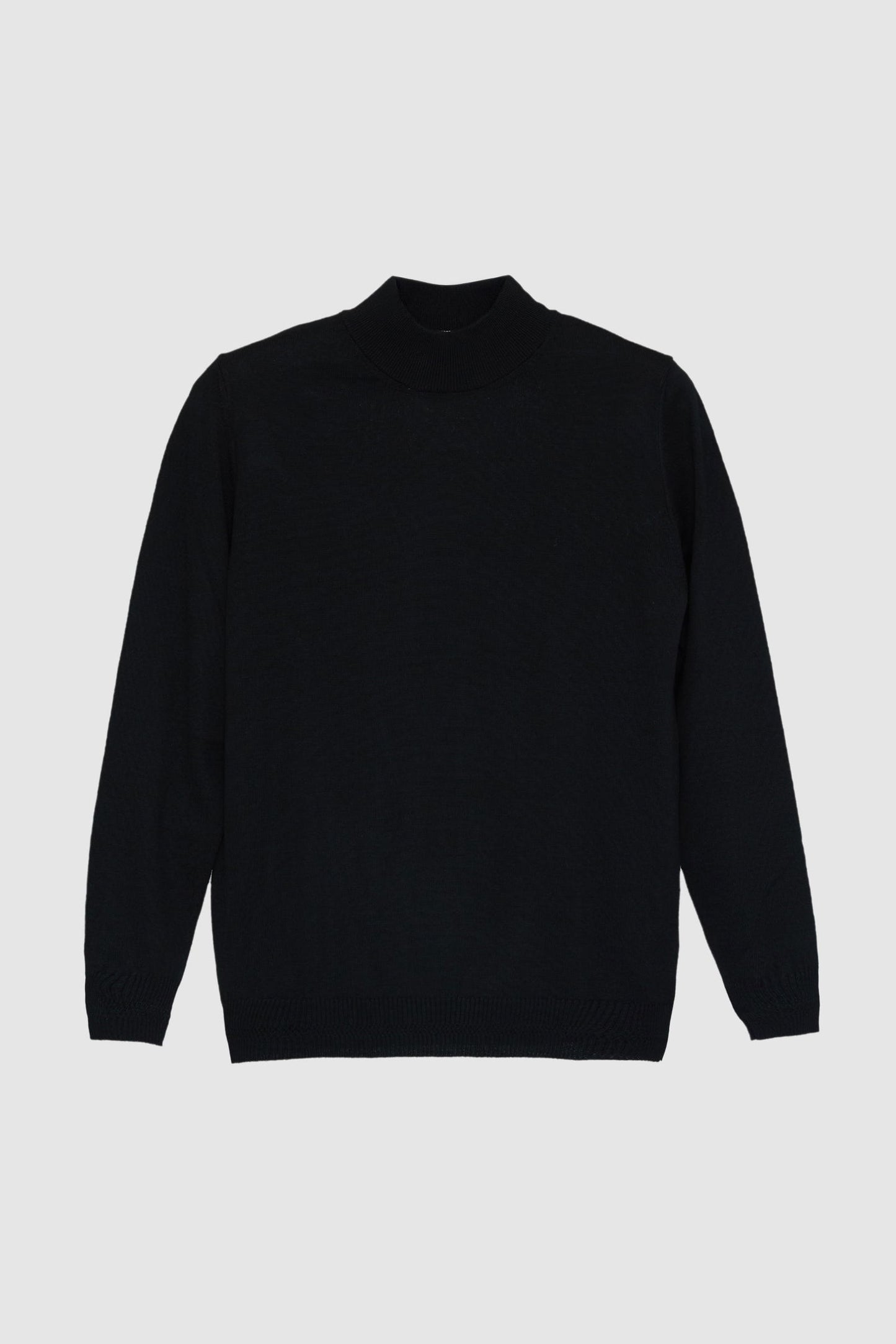Ds Damat Regular Fit Siyah Düz Örgü Kazak