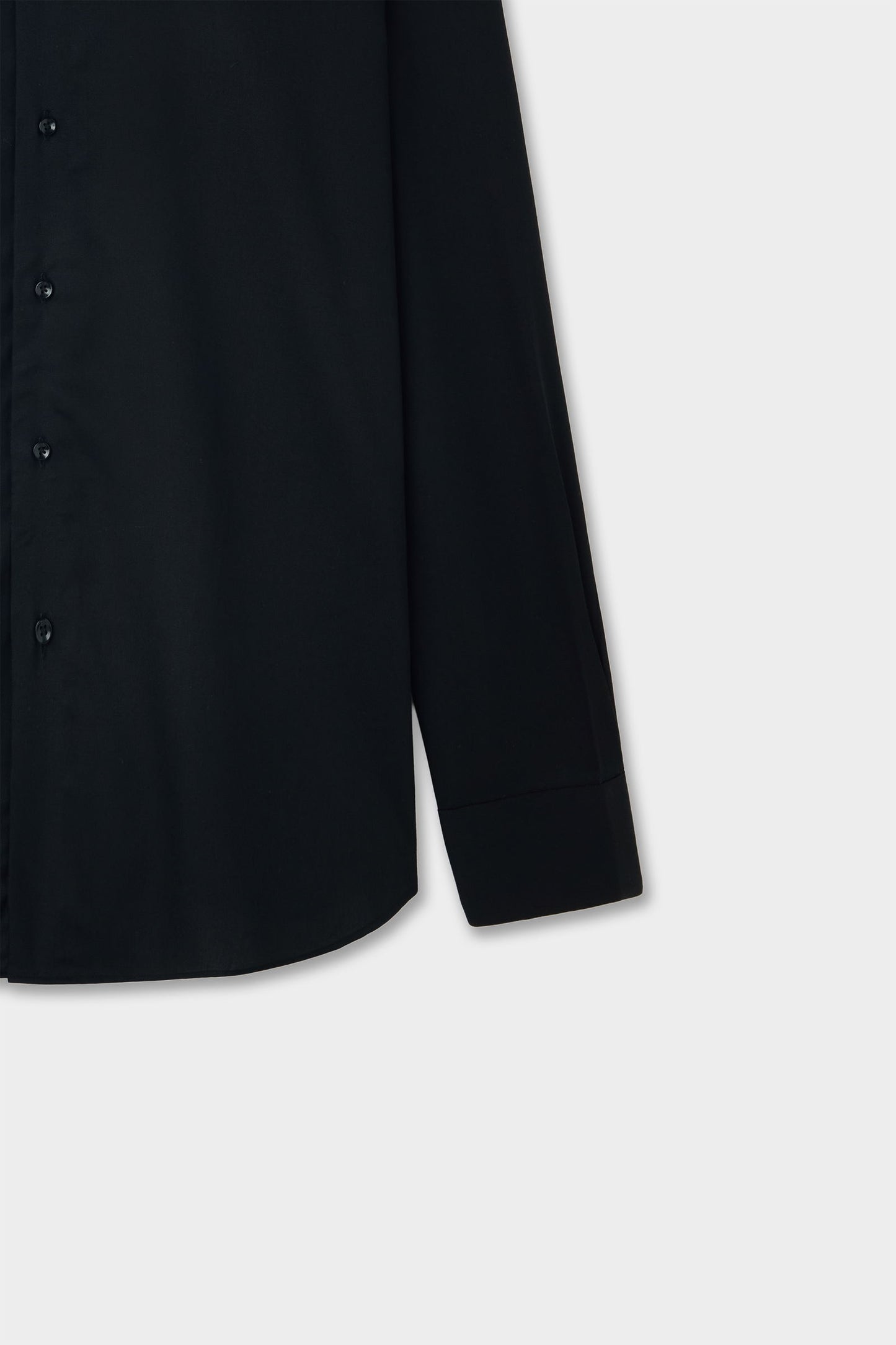Ds Damat Slim Fit Siyah Düz Gömlek