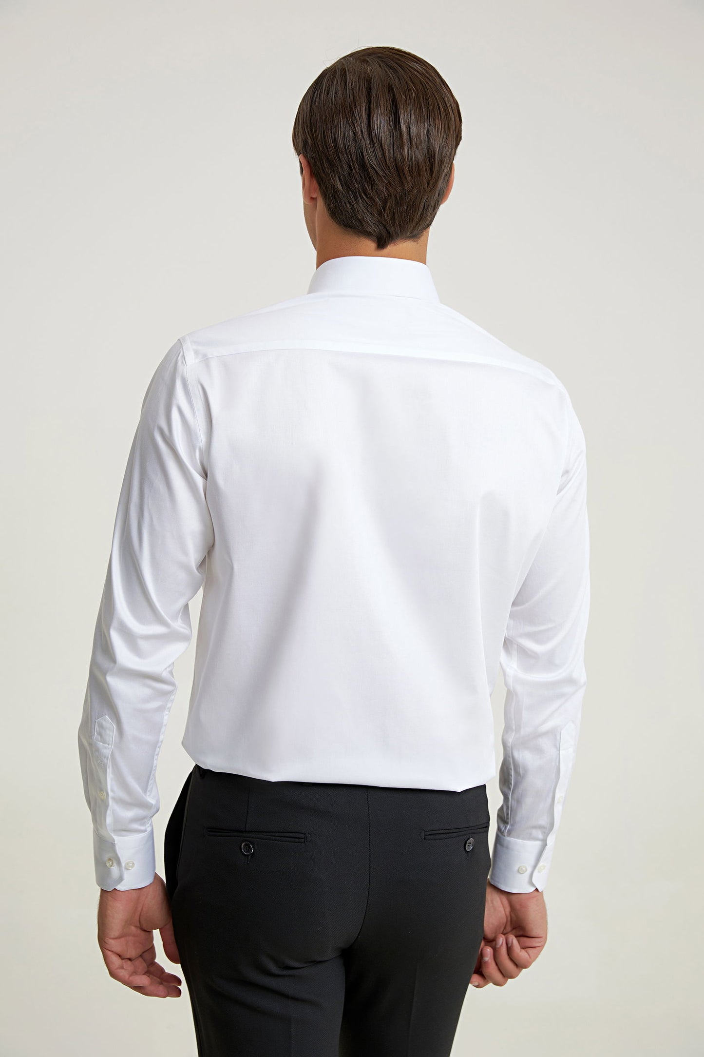 Ds Damat Regular Fit Beyaz Düz Gömlek