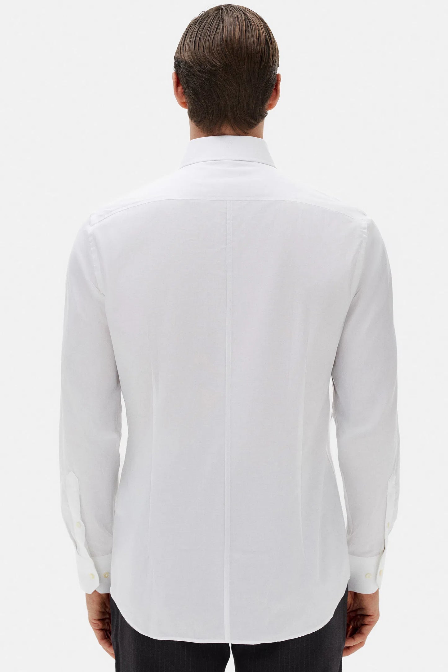 Damat Slim Fit Beyaz Desenli Gömlek