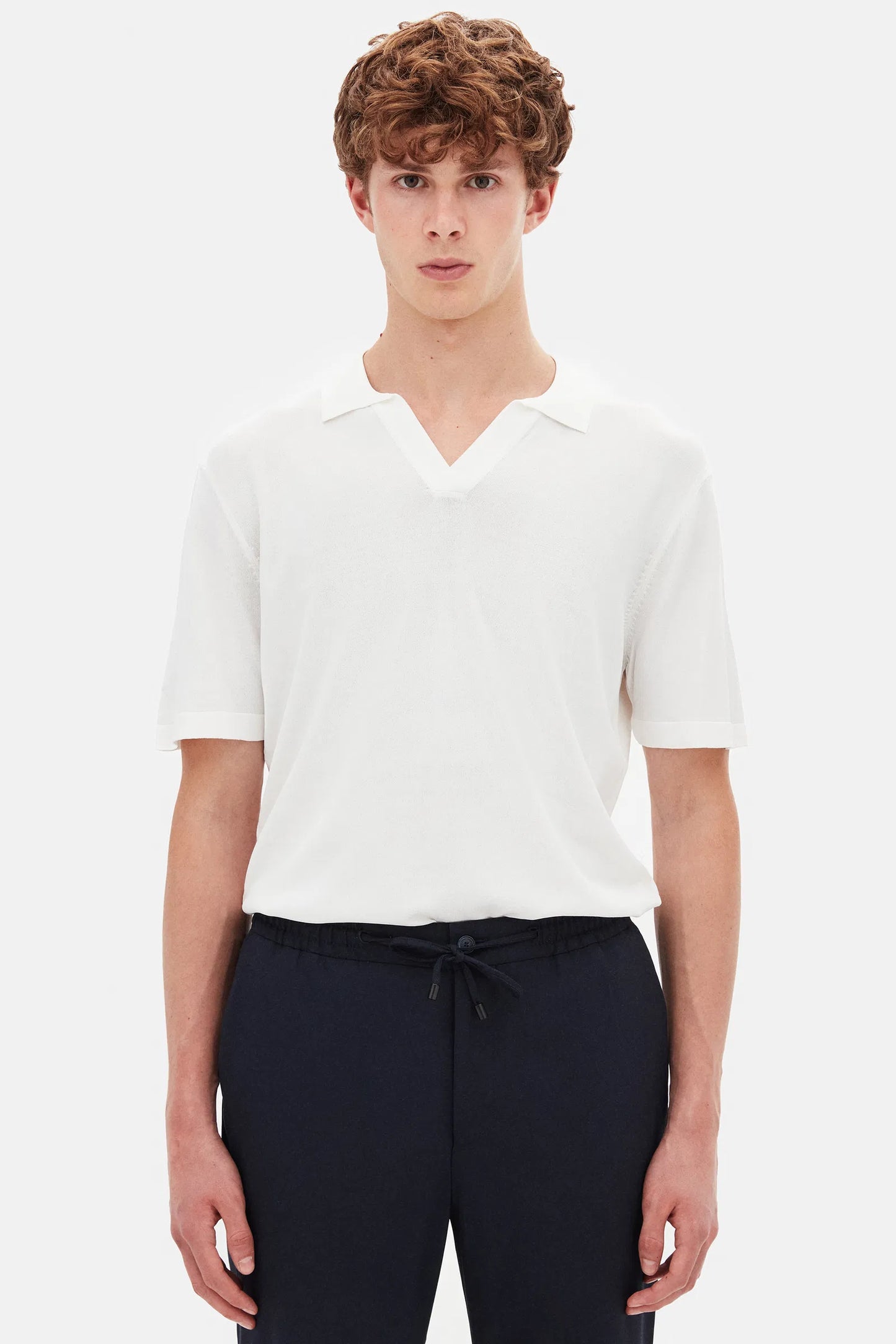 Tween Relaxed Fit Lacivert Armürlü Kumaş Pantolon