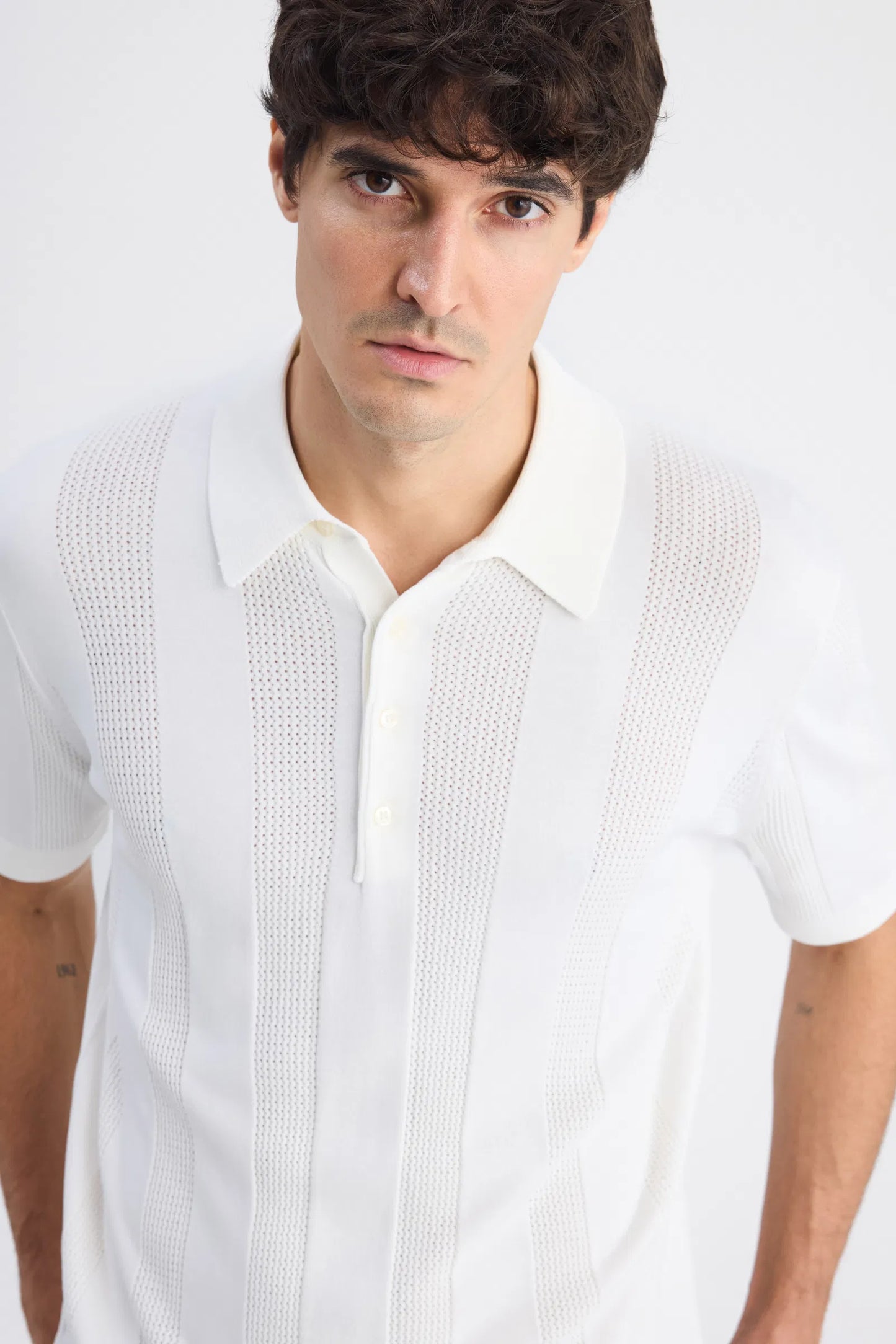 Twn Slim Fit Ekru Kazak