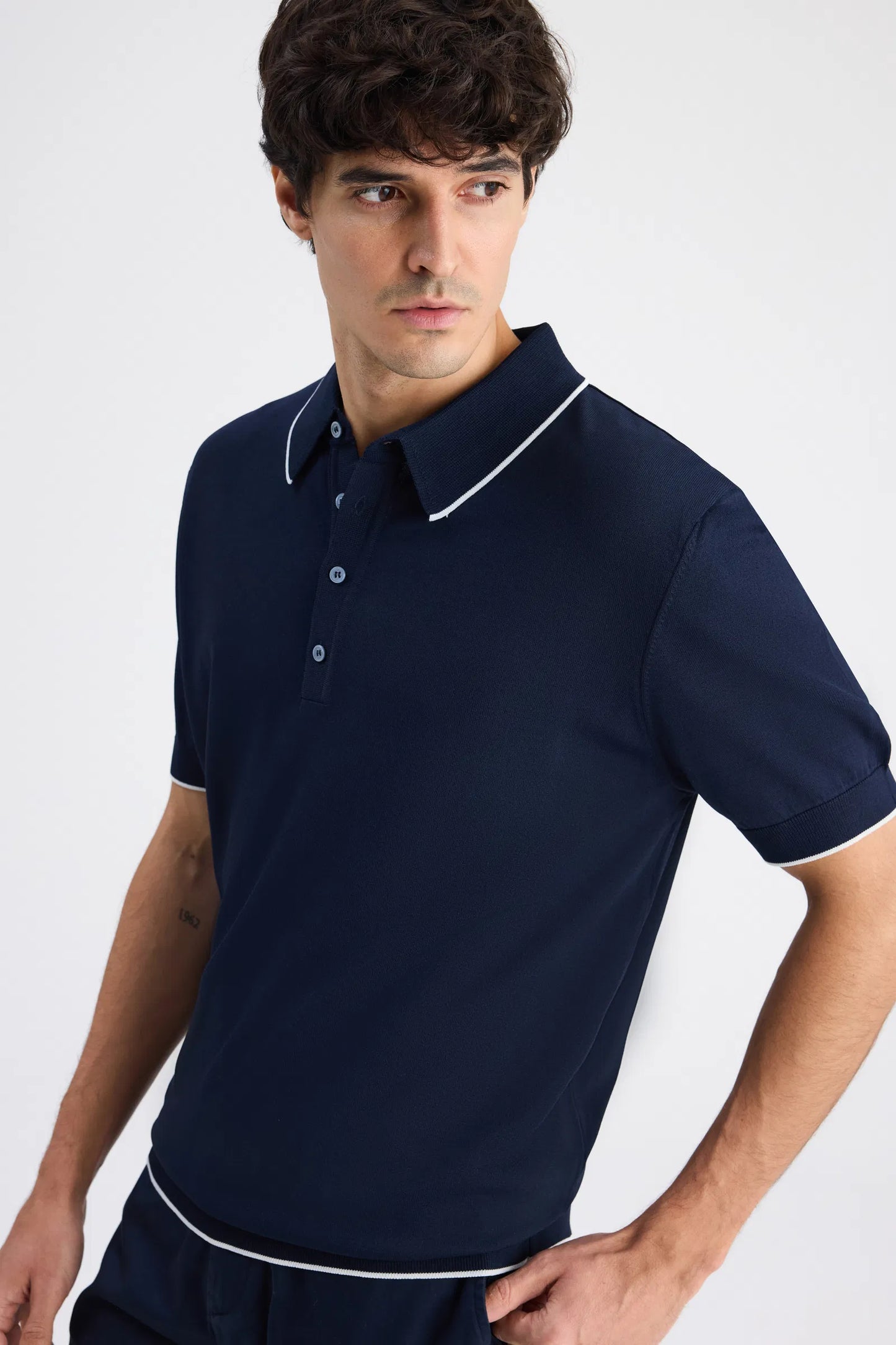Ds Damat Regular Fit Lacivert Düz Örgü Kazak