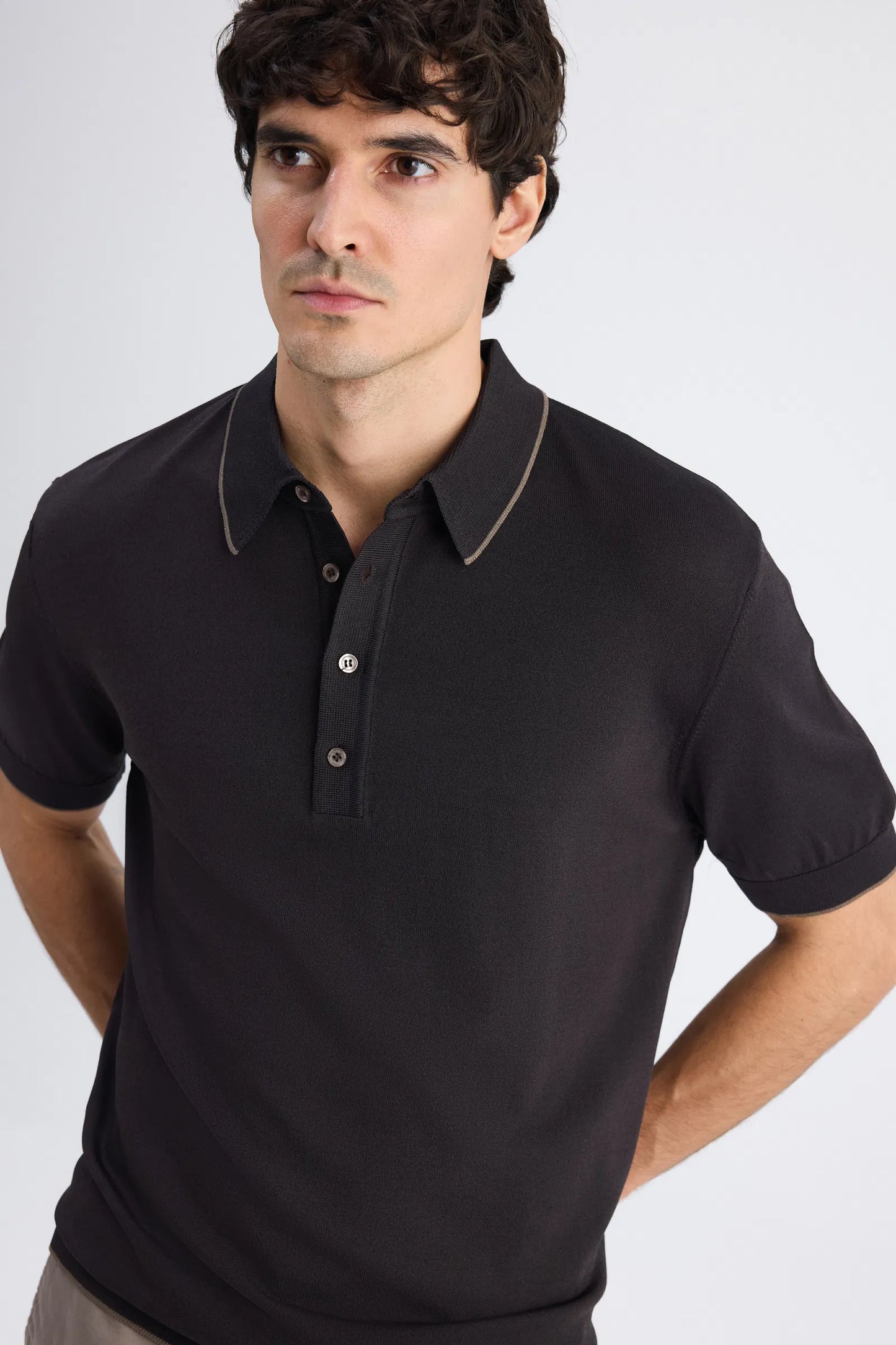 Ds Damat Regular Fit Kahverengi Düz Örgü Kazak