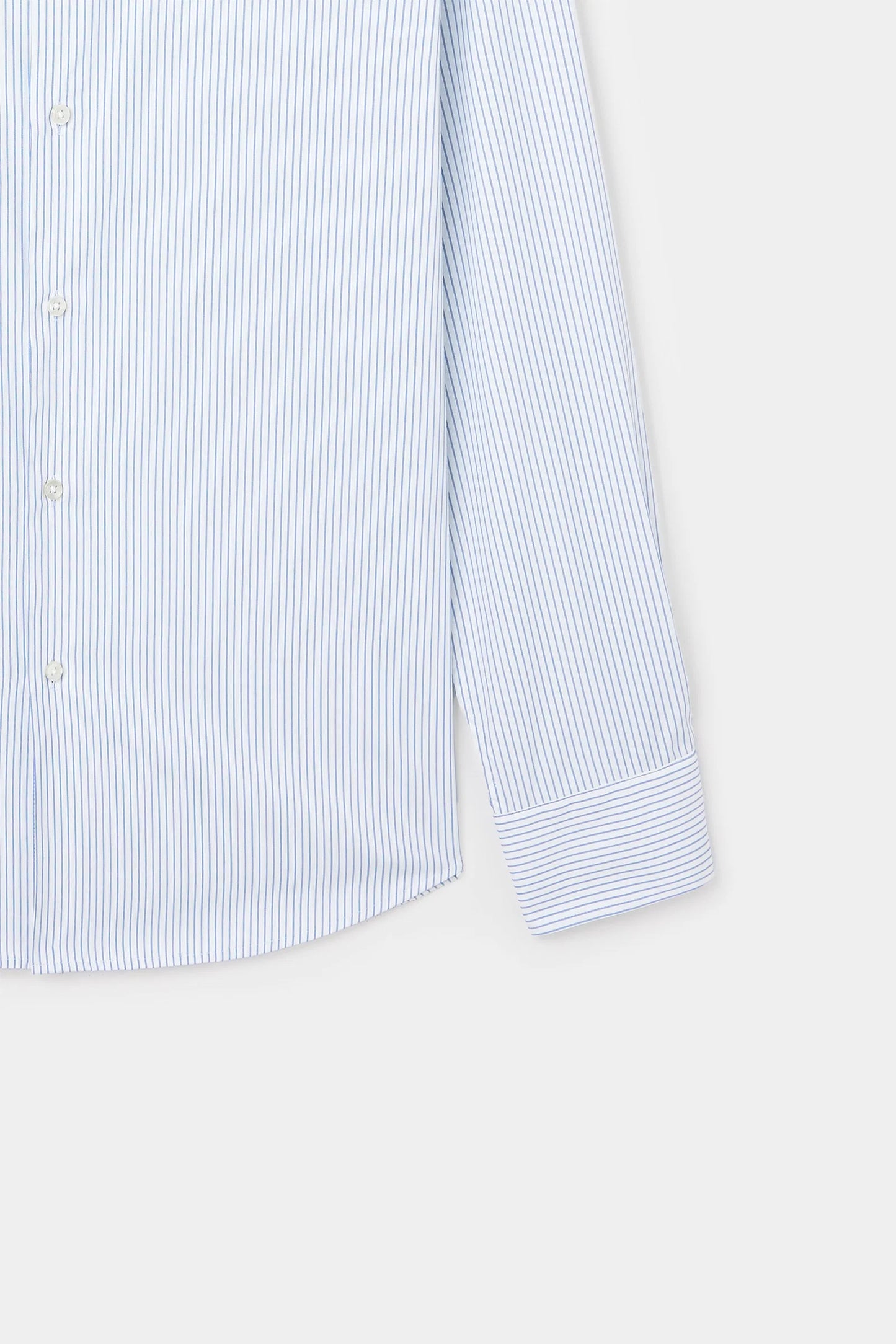 Ds Damat Regular Fit Beyaz Çizgili Gömlek