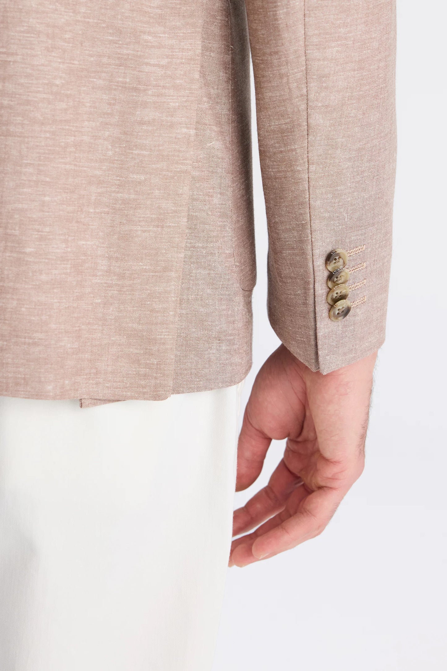 Ds Damat Slim Fit Gül Kurusu Düz Kumaş Ceket