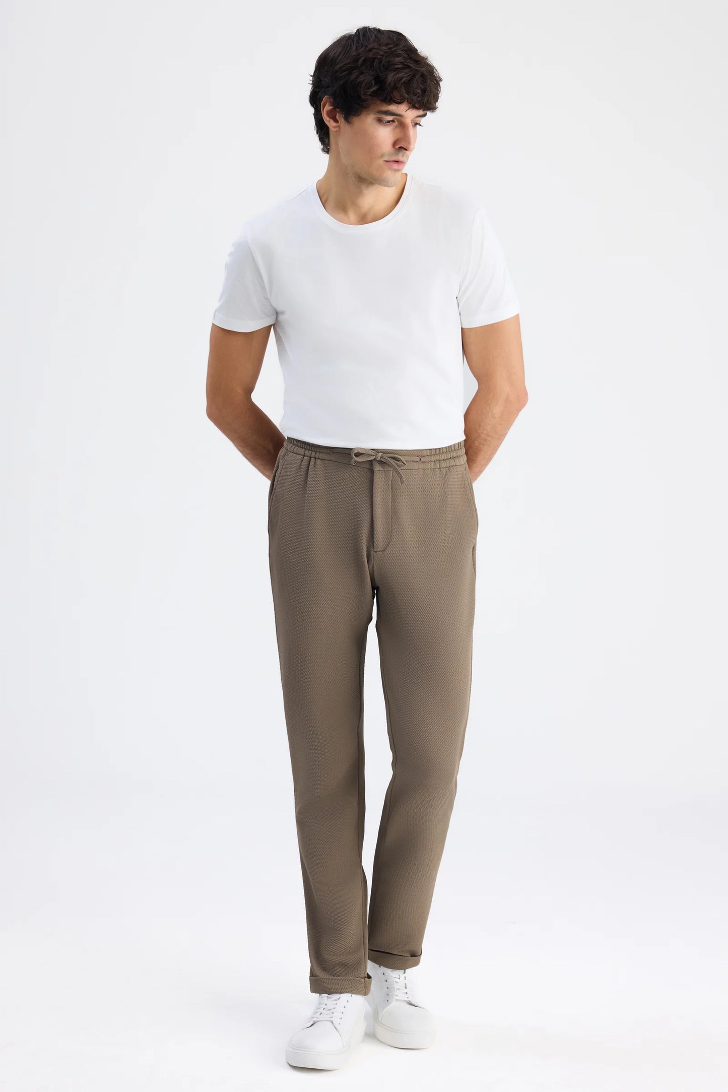 Twn Slim Fit Vizon Armürlü Jogger Pantolon
